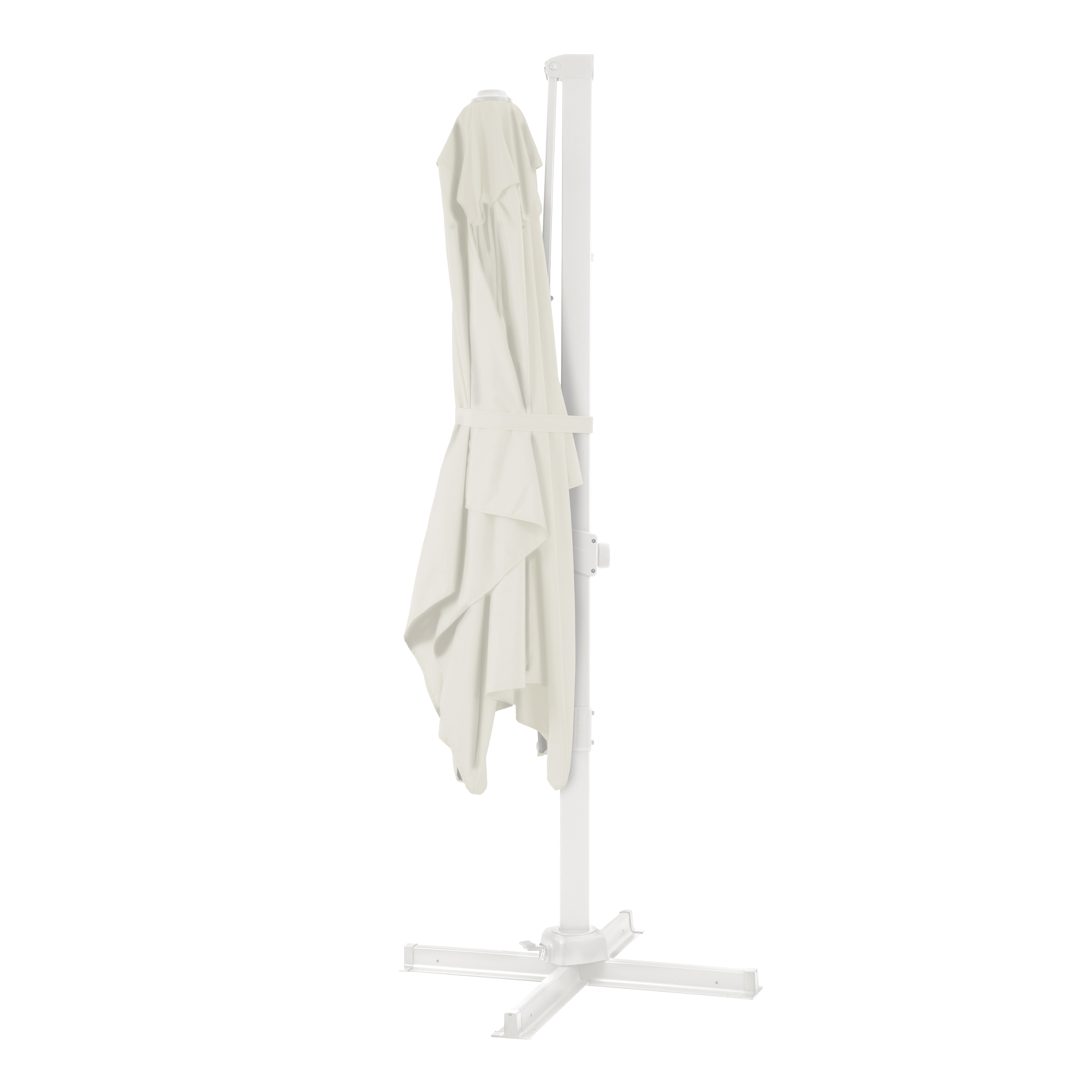 AXI Milad Premium Zweefparasol 200x300cm Wit/Beige