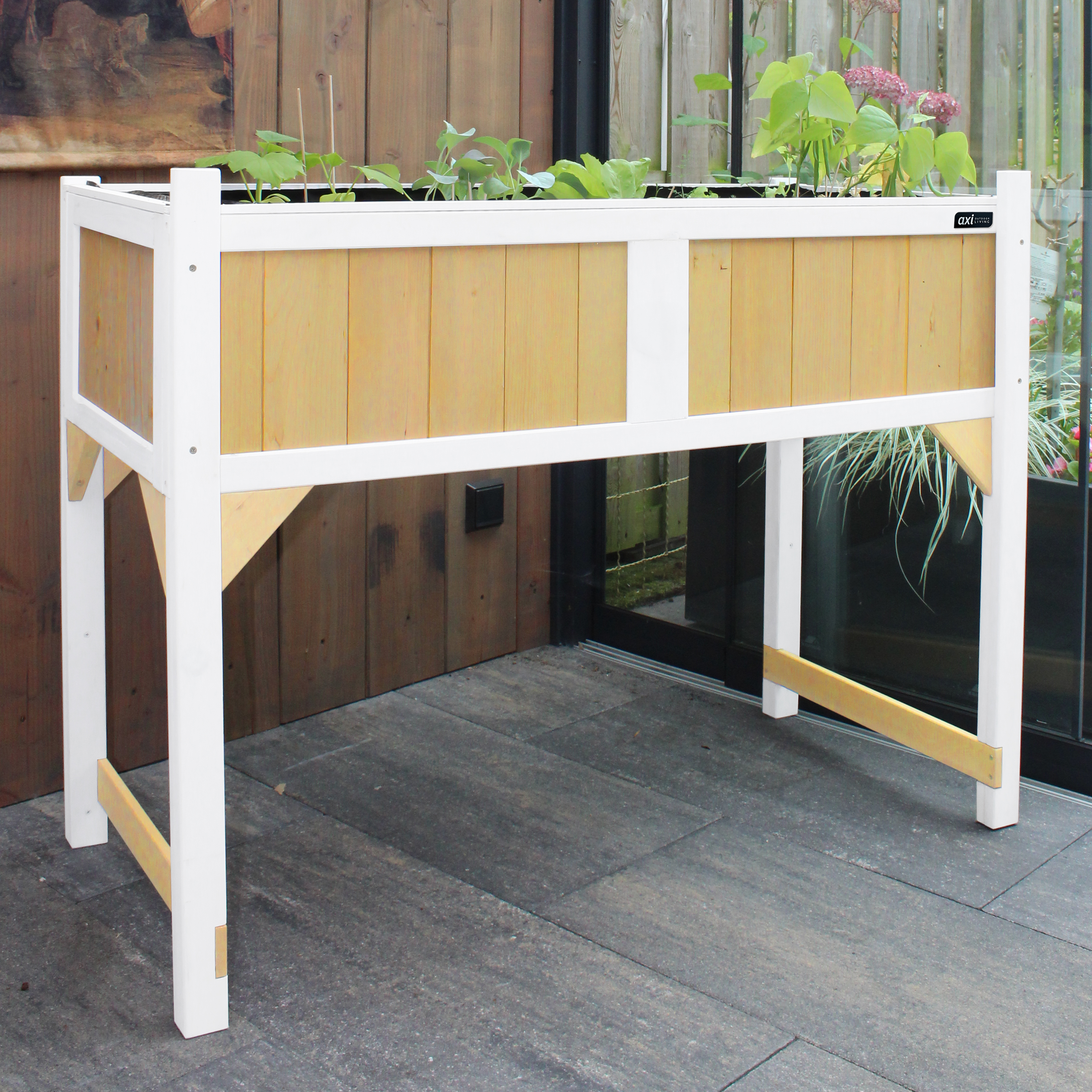 AXI Kweektafel met gronddoek Bruin/wit-8717973938170 AXI Kweektafel met gronddoek Bruin/wit