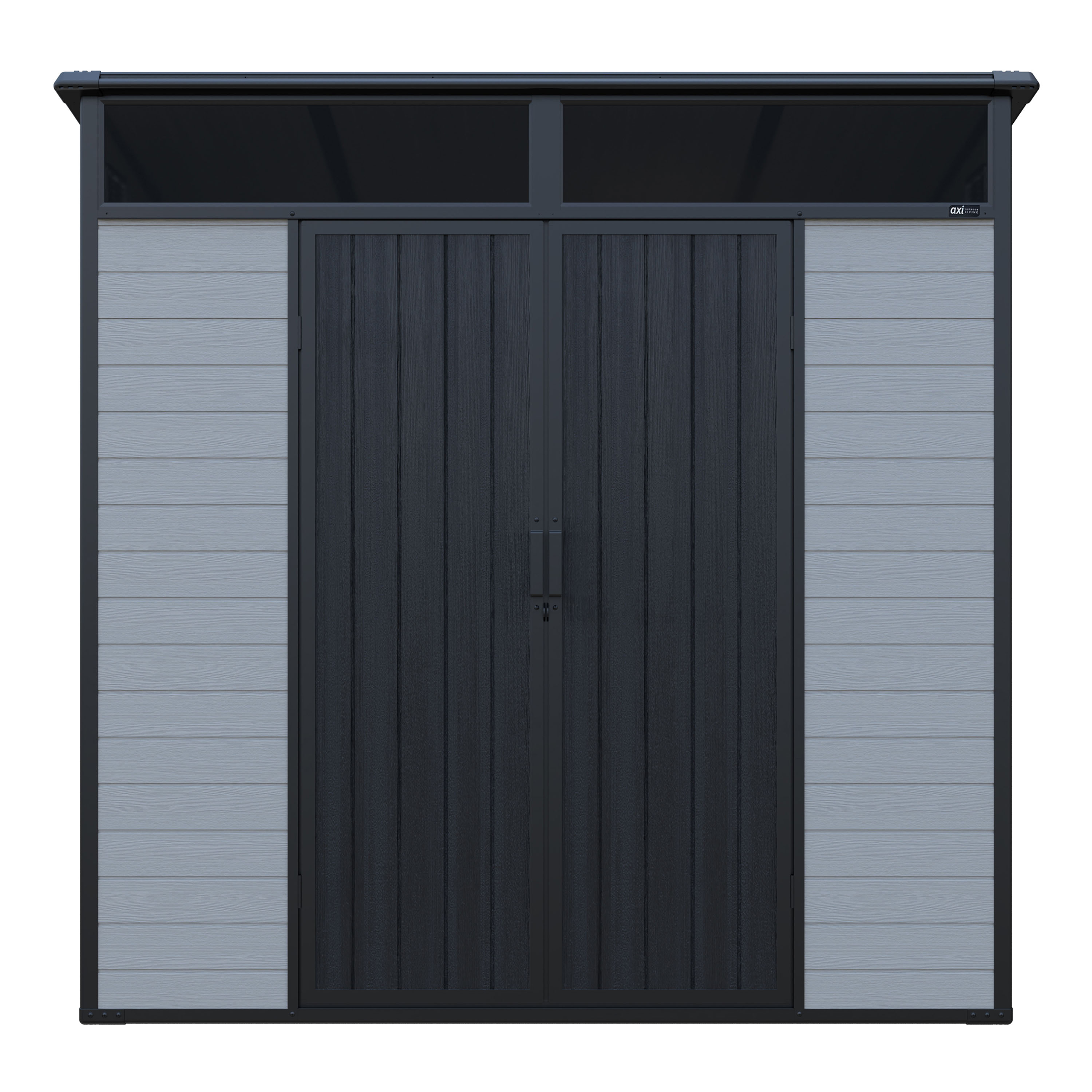 AXI Axel Plastic Garden Storage Shed 215 x 206 x 204 cm - Grey