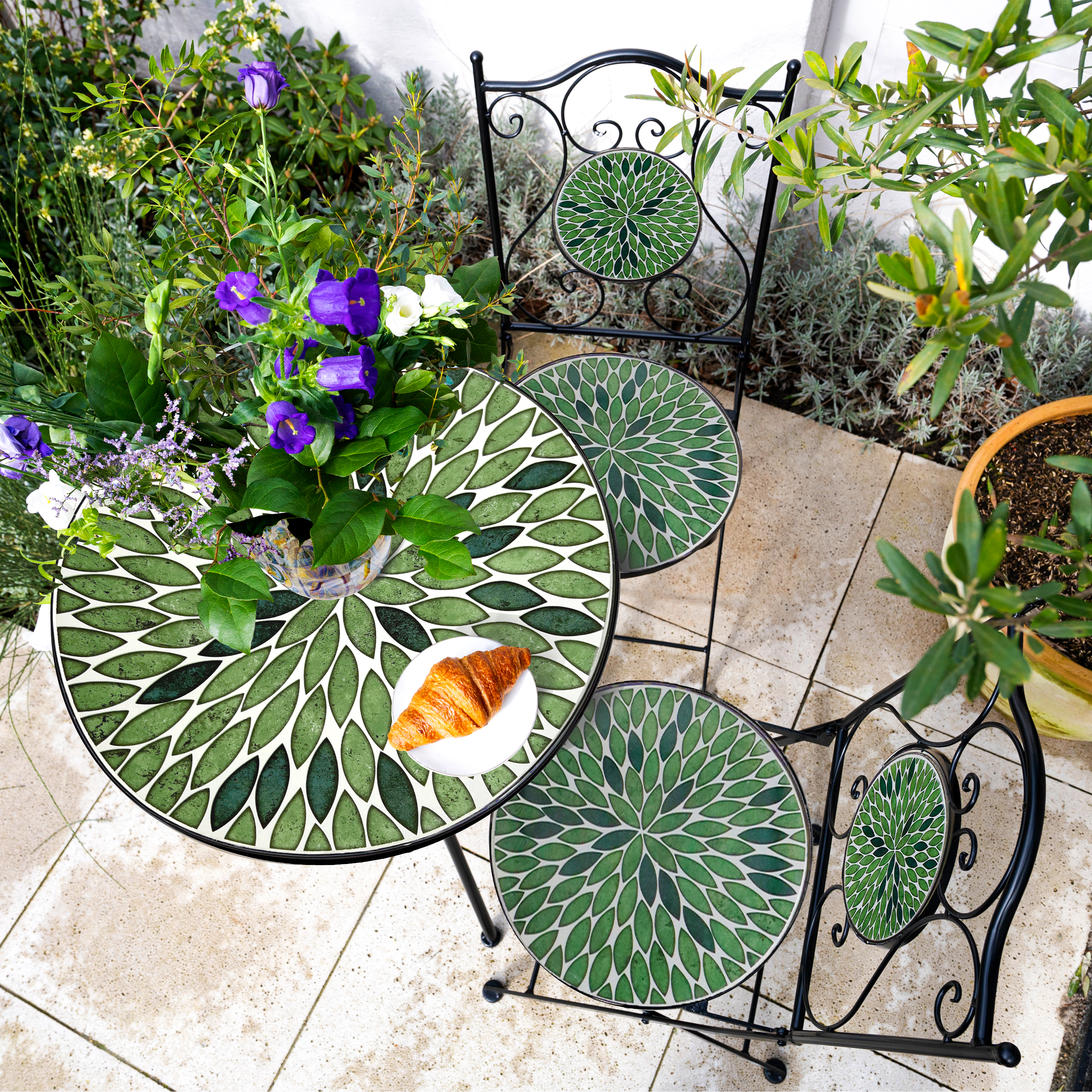 AXI AmÃ©lie MozaÃ¯ek Bistro-set Bladeren Groen