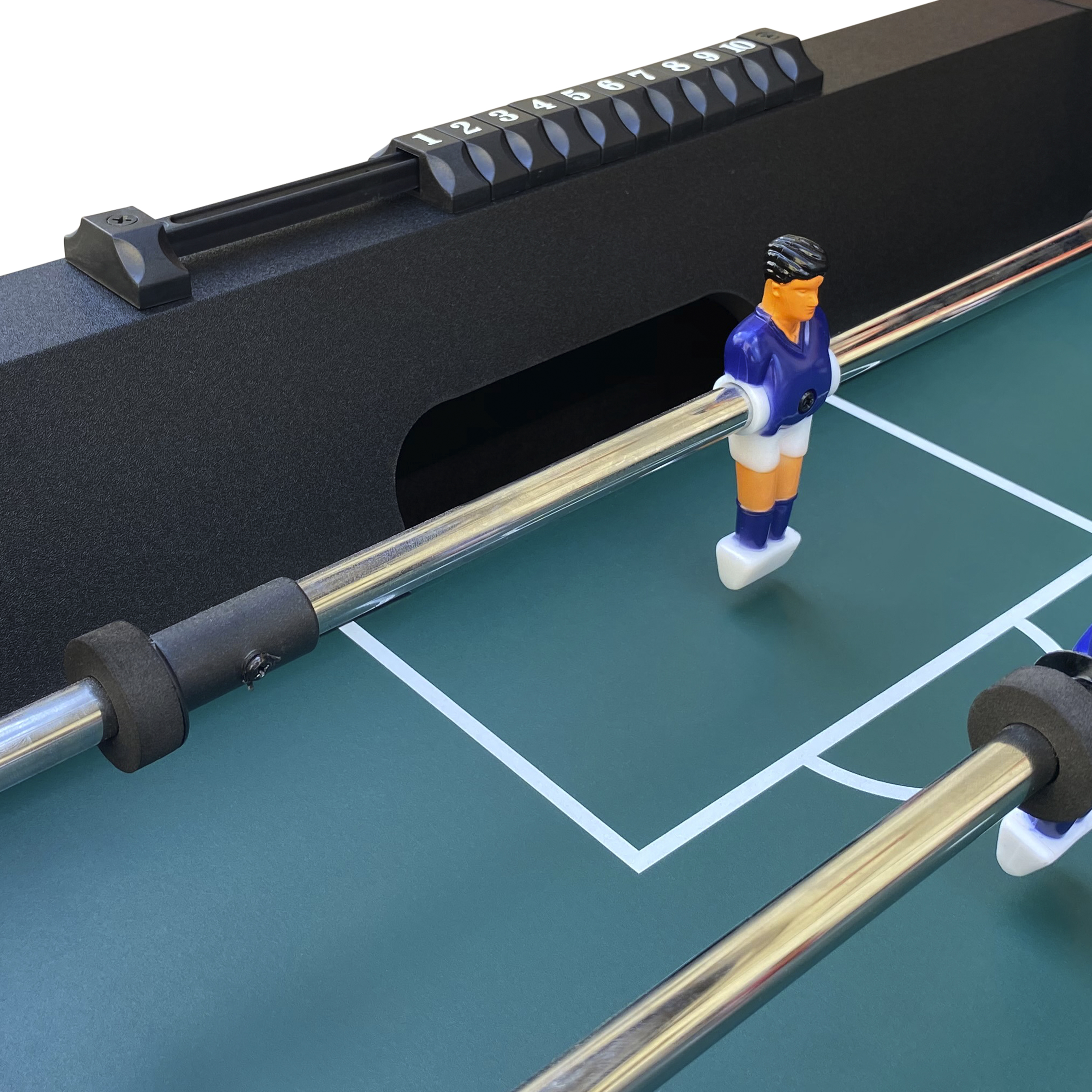 Cougar Scorpion Kick TS Folding Football Table - Black-8717973936046 Cougar Scorpion Kick TS Folding Football Table - Black