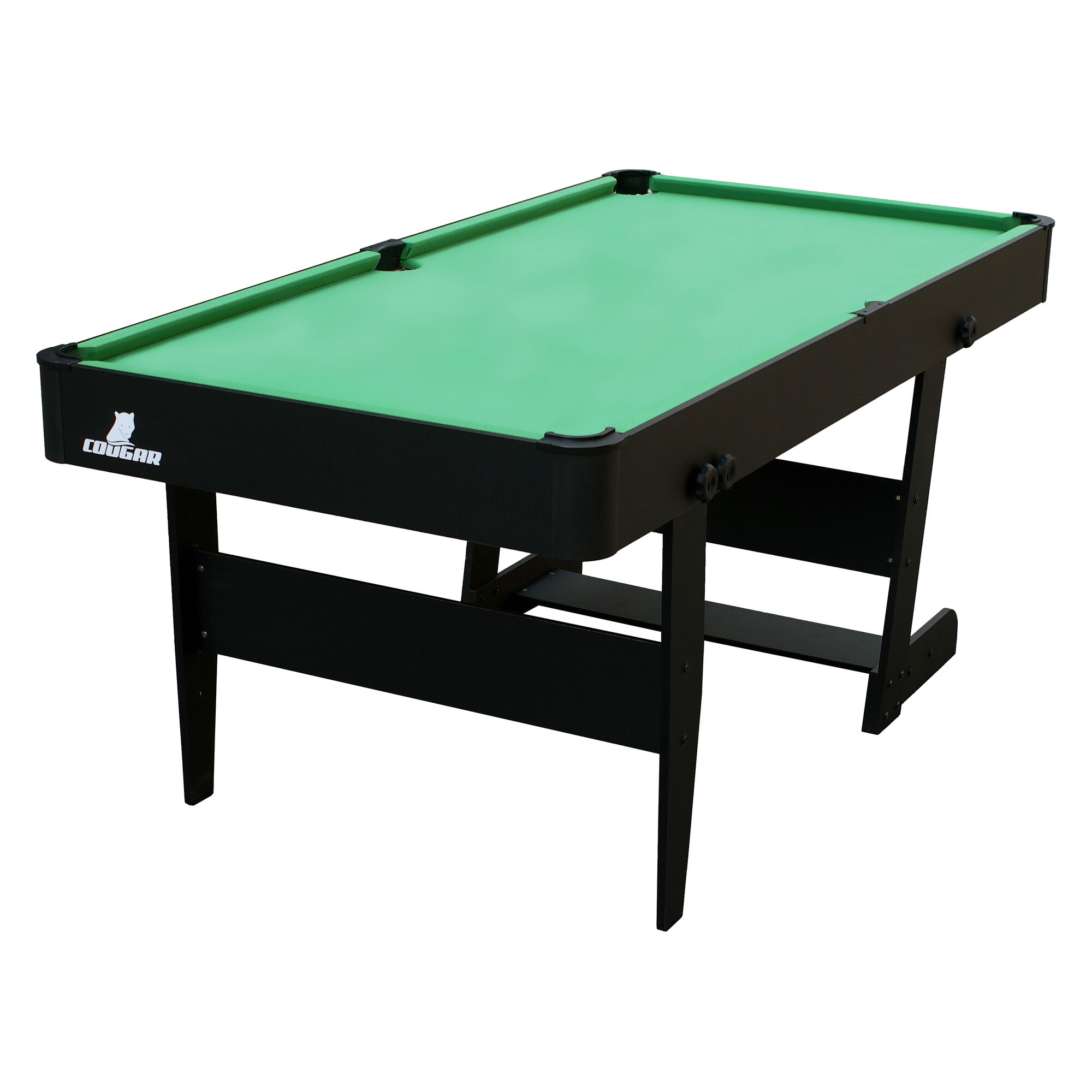 Cougar Hustle XL opklapbare Pooltafel Zwart