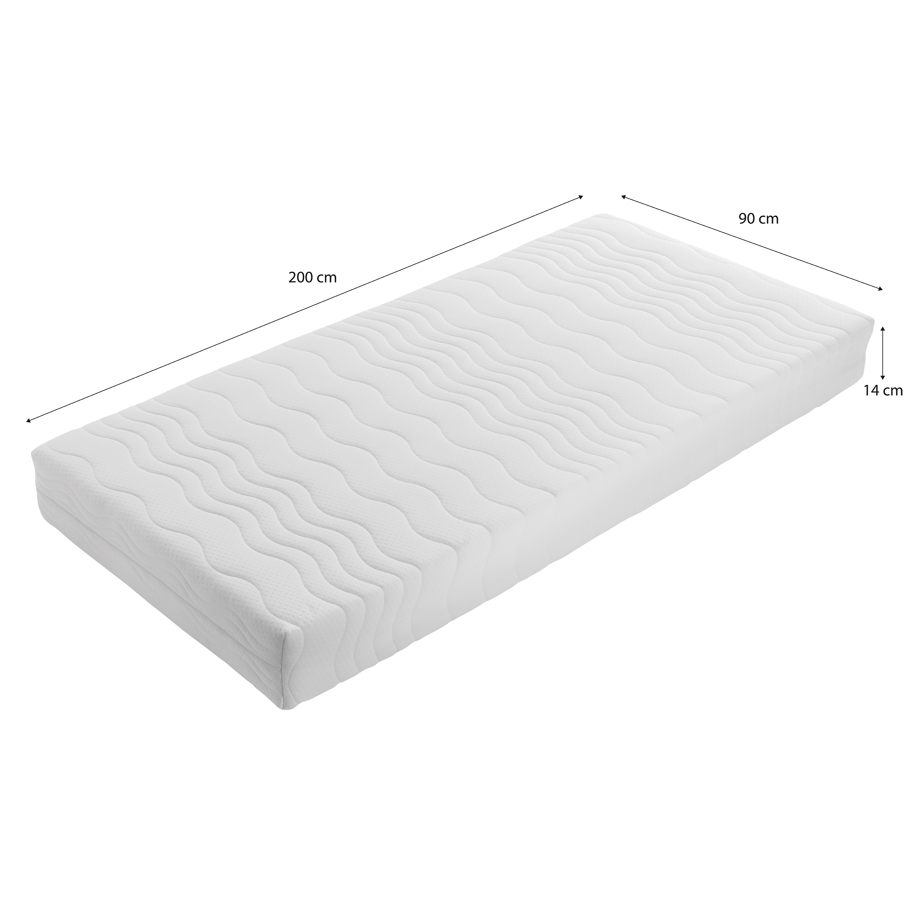 Sunny Kae House Bed with Guardrail Natural – With Mattress