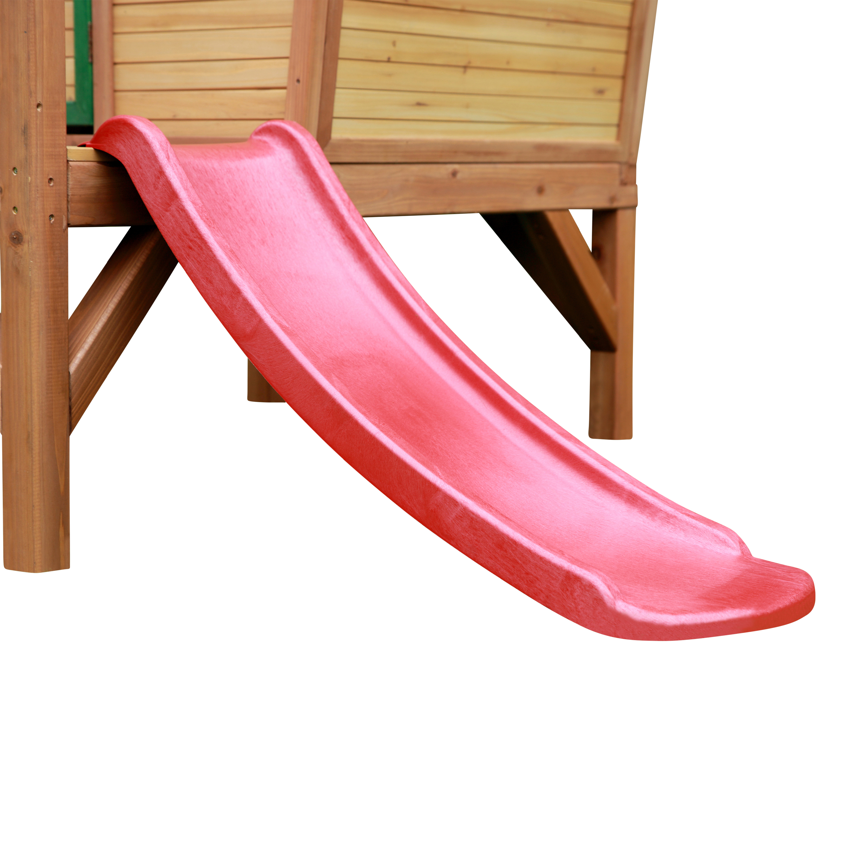 AXI Robin Playhouse Brown/Green - Red Slide