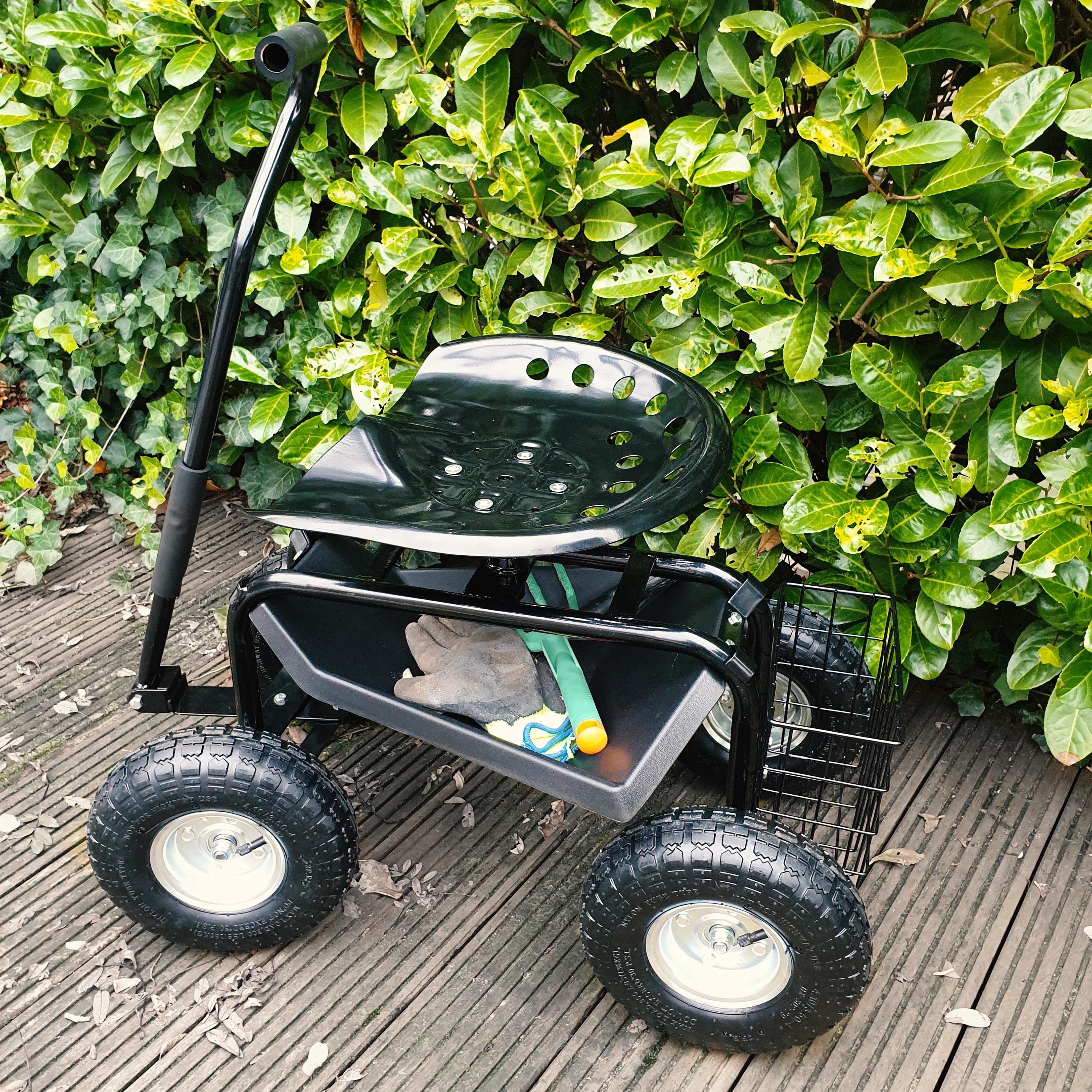 AXI AG22 Rolling Garden Seat - Black