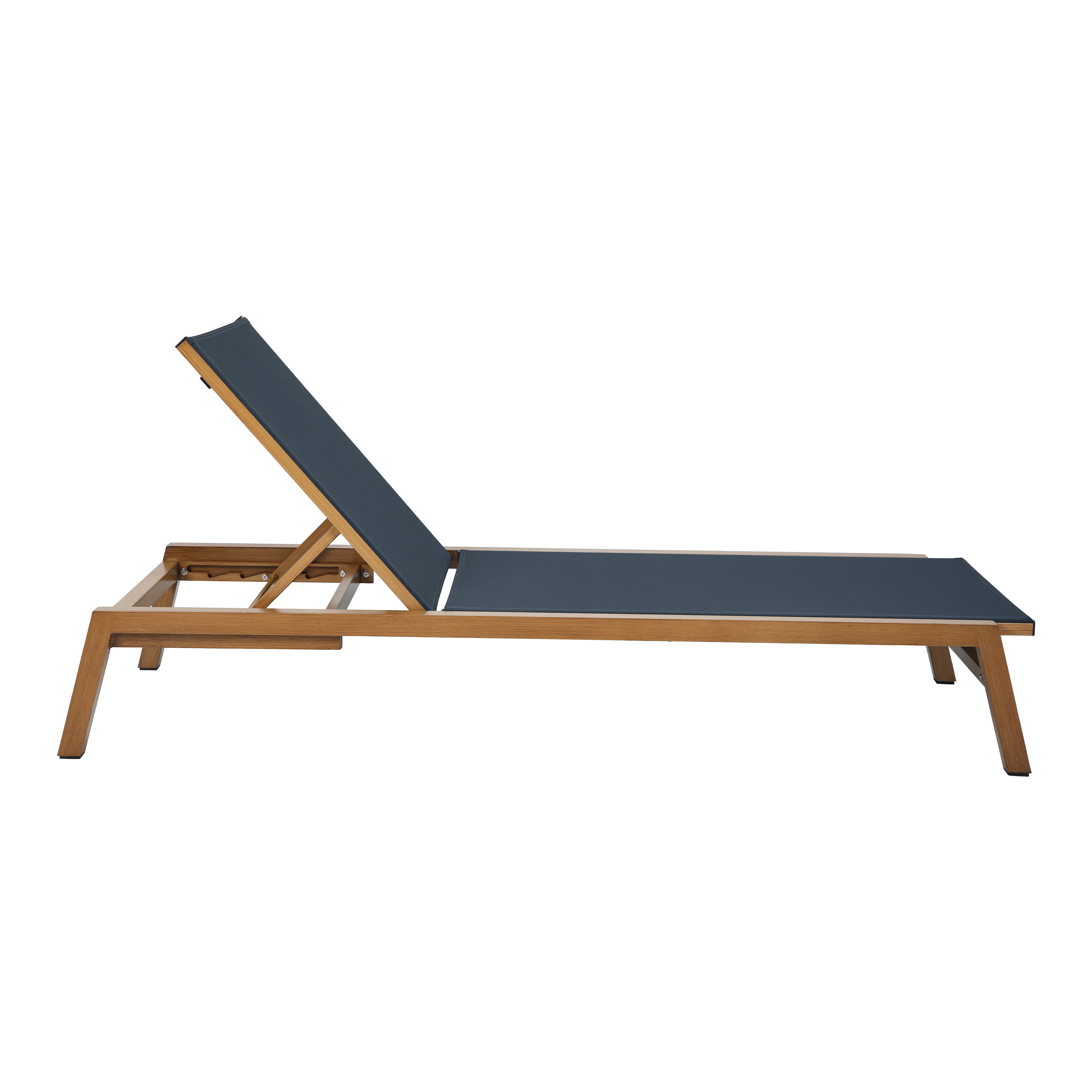 AXI Logan Ligbed Houtlook/antraciet