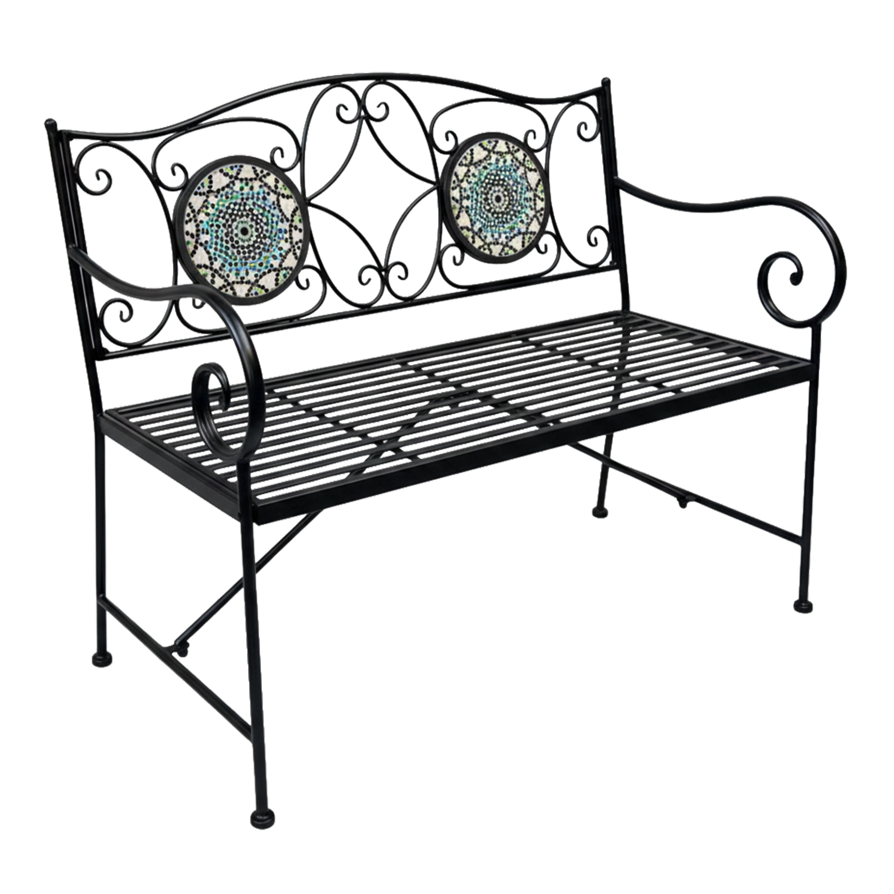 AXI Margot Mosaic Garden Bench - Multicolor