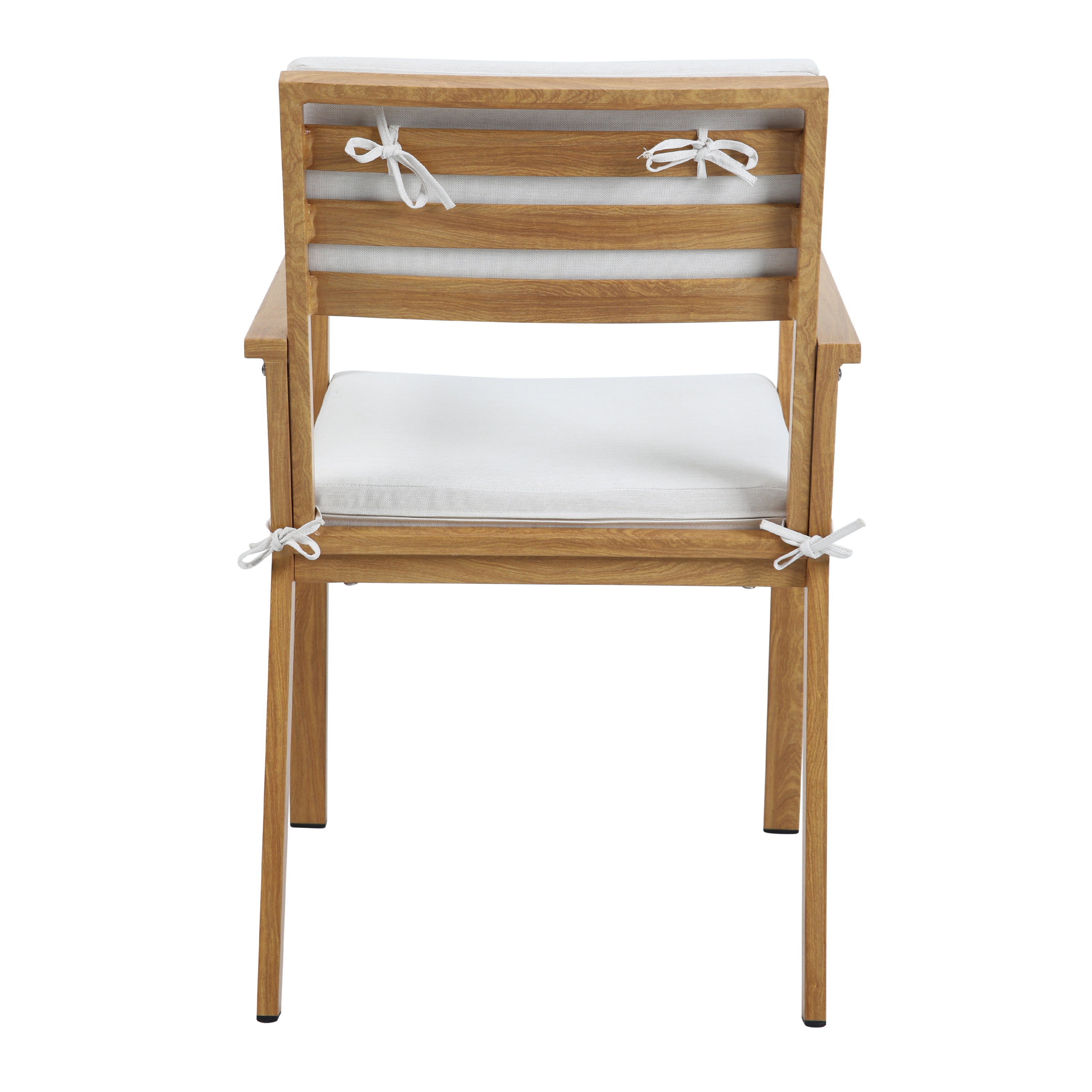 AXI Jada Garden Set with 6 chairs - Wood-look/Beige