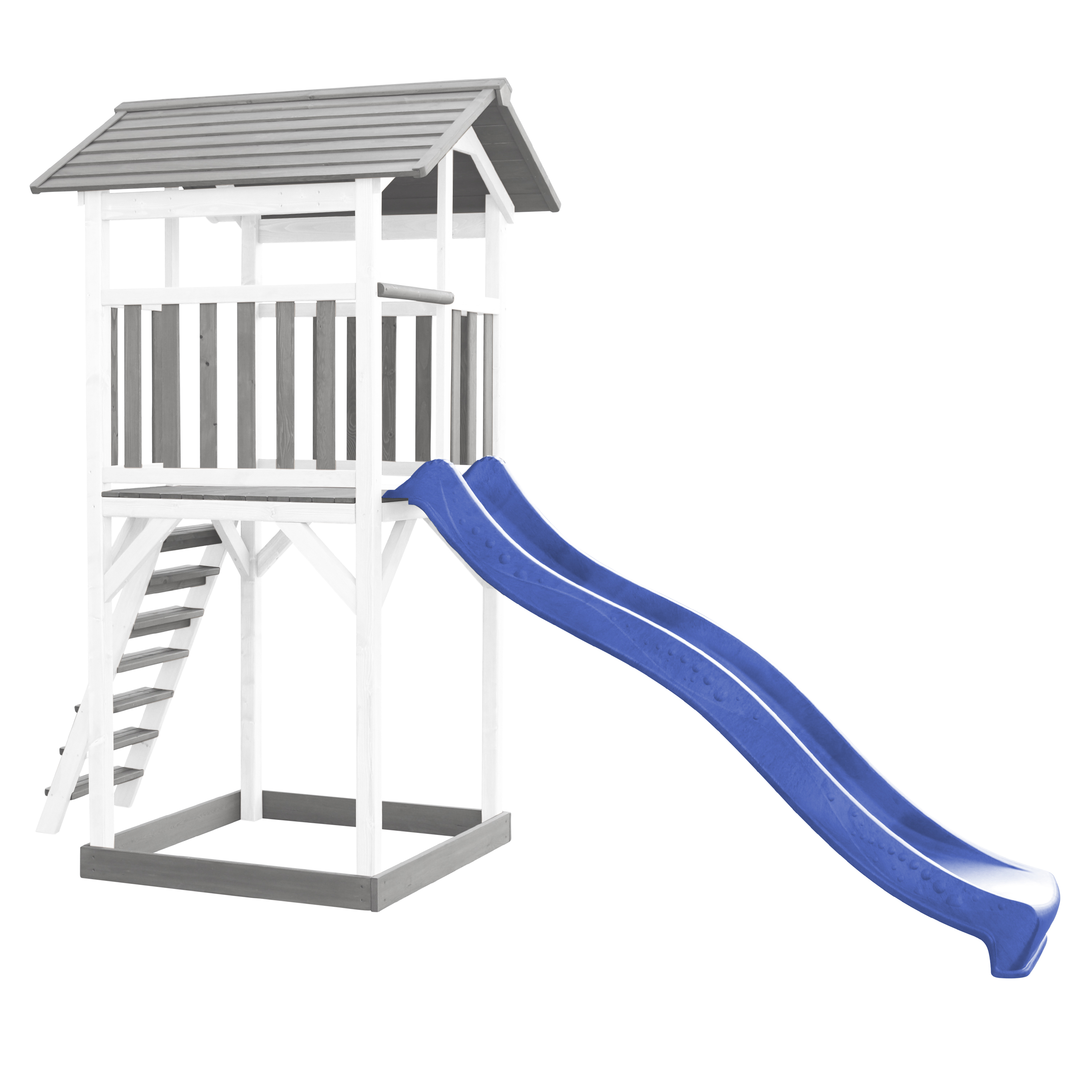 AXI Beach Tower Grey/White - Blue Slide