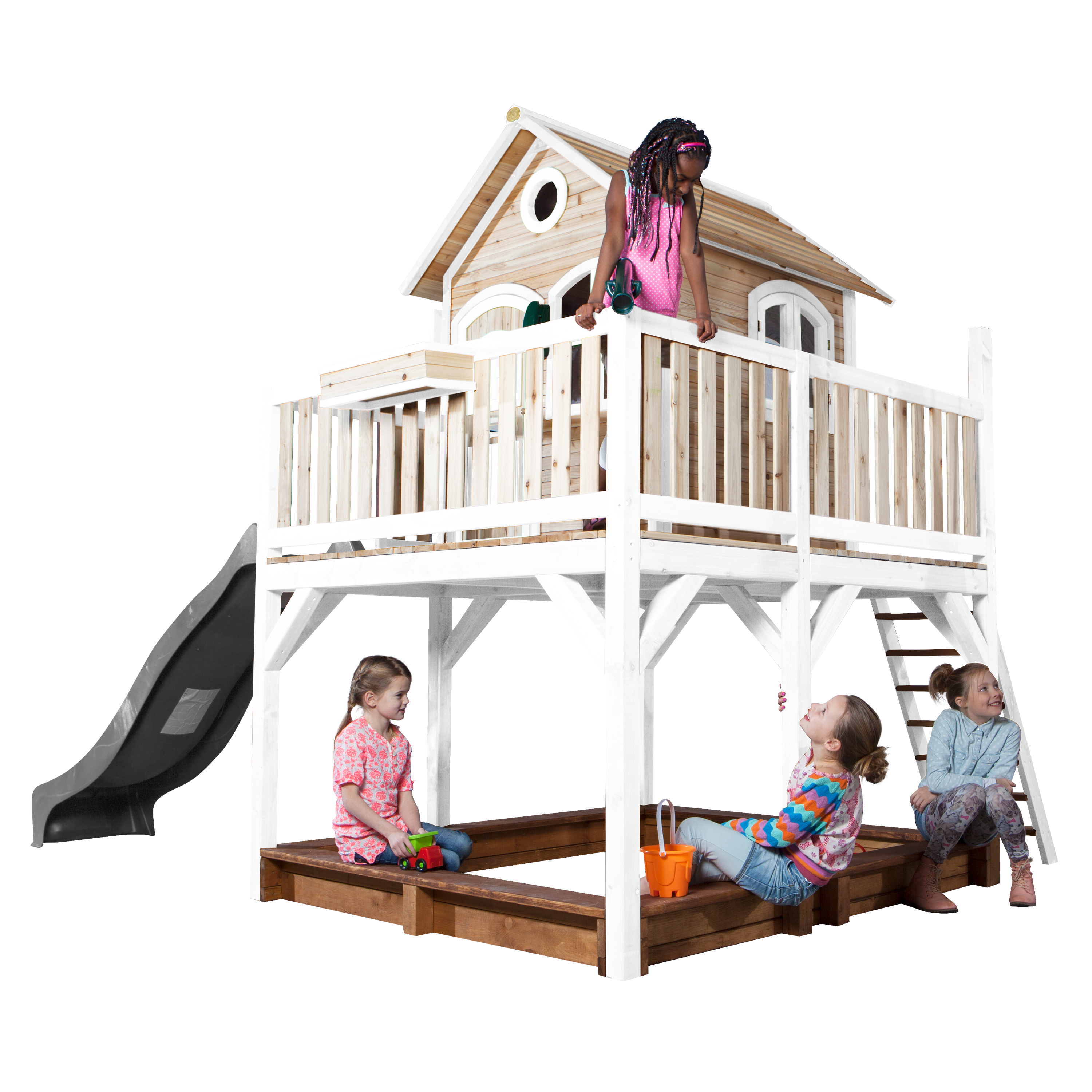 AXI Liam Playhouse Brown/White - Grey Slide