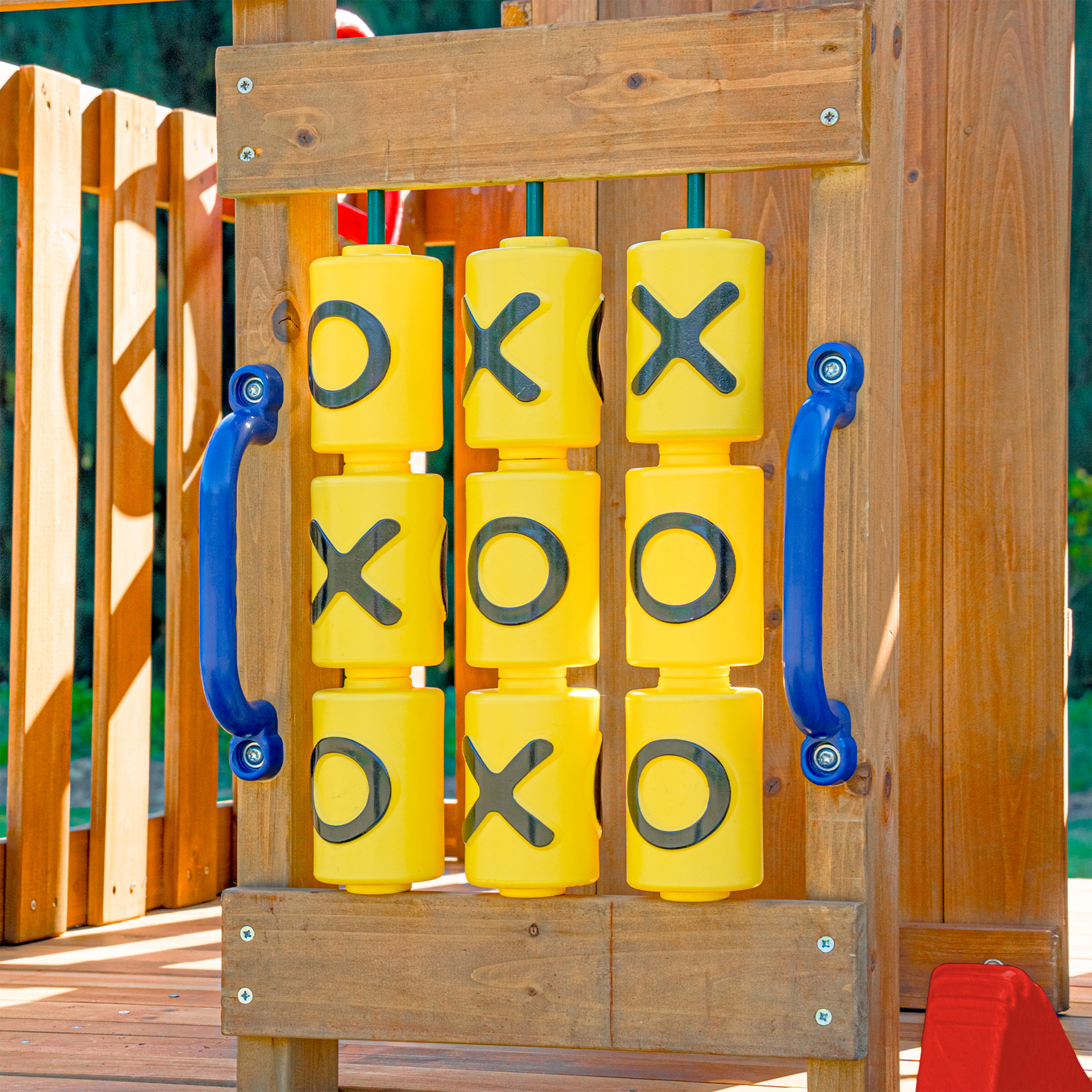 AXI Jack Climbing Frame with Double Swing and Trapeze – Red Slide