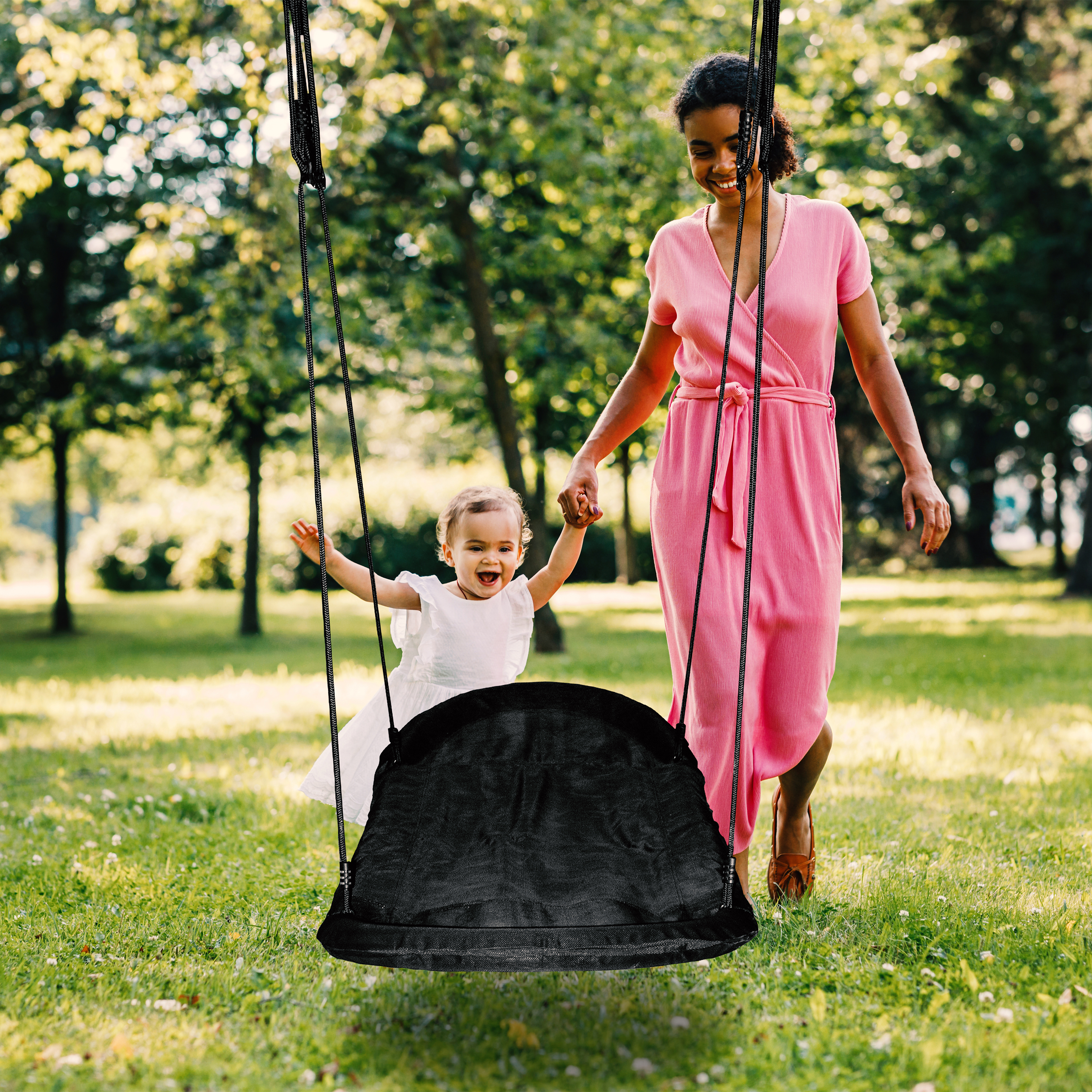 AXI Beach Tower with Roxy Nest Swing Set Grey/White - White Slide-8717973936558 AXI Beach Tower with Roxy Nest Swing Set Grey/White - White Slide