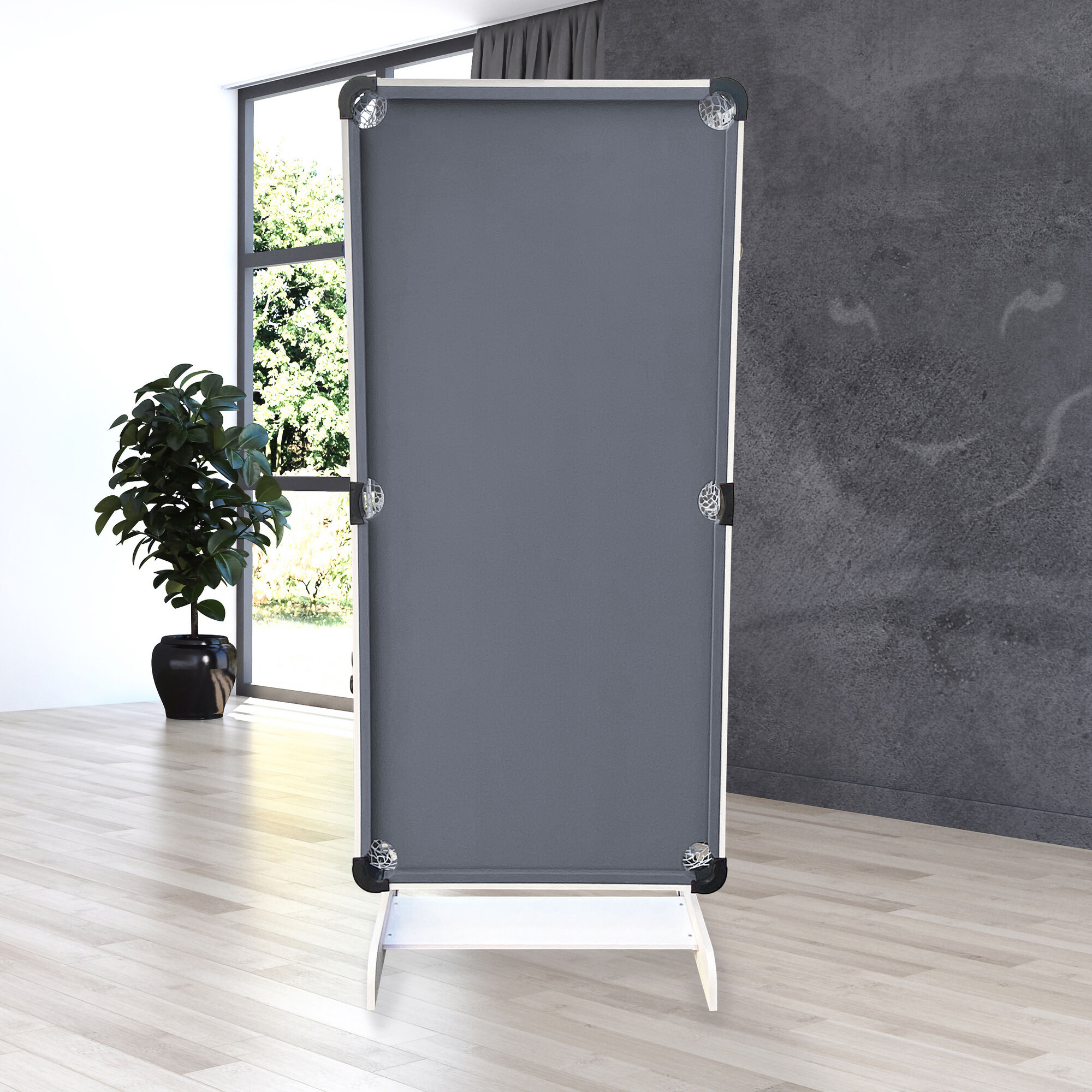 Cougar Hustle XL opklapbare Pooltafel Wit/grijs