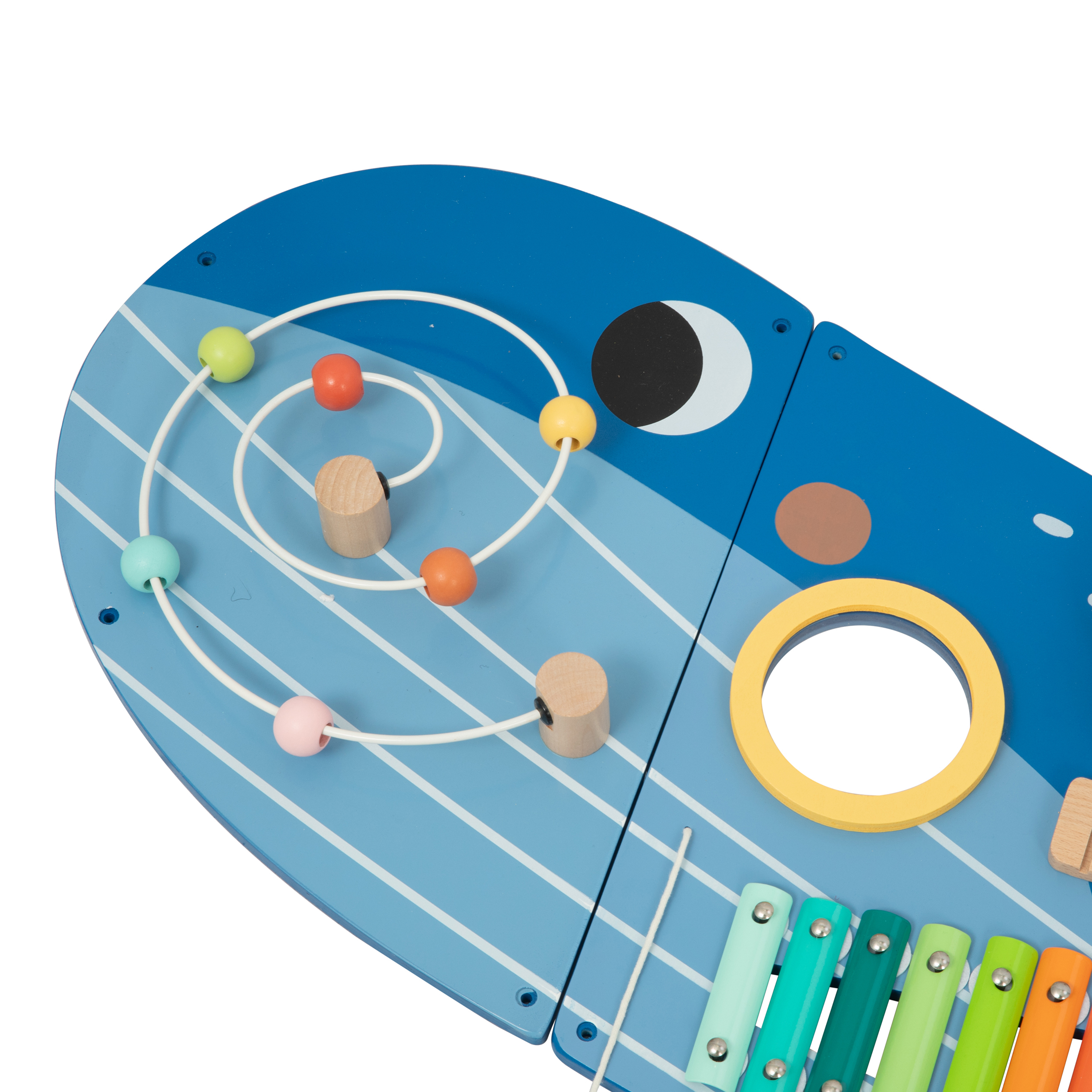 Tooky Toy Wooden Activity Panel Whale