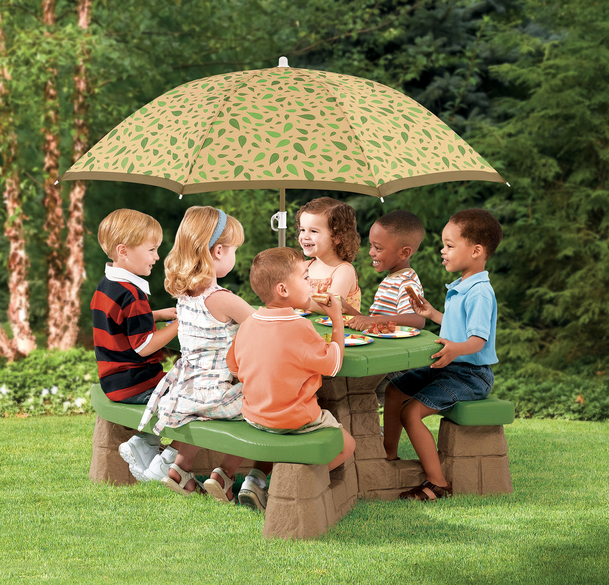 Step2 Naturally Playful Picknicktafel met Parasol