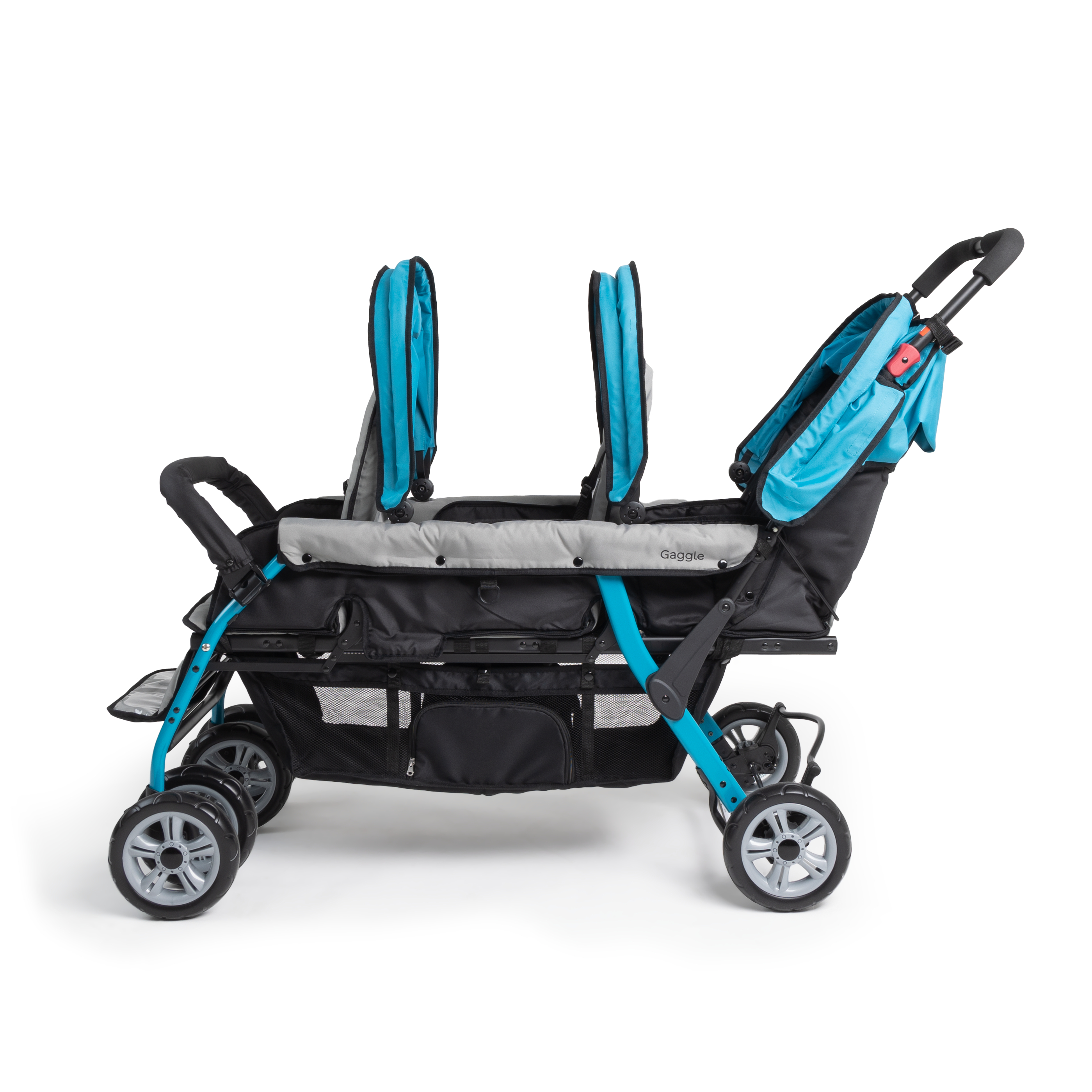 Gaggle Compass Stroller for 3 Children - Turquoise-0849801011750 Gaggle Compass Stroller for 3 Children - Turquoise