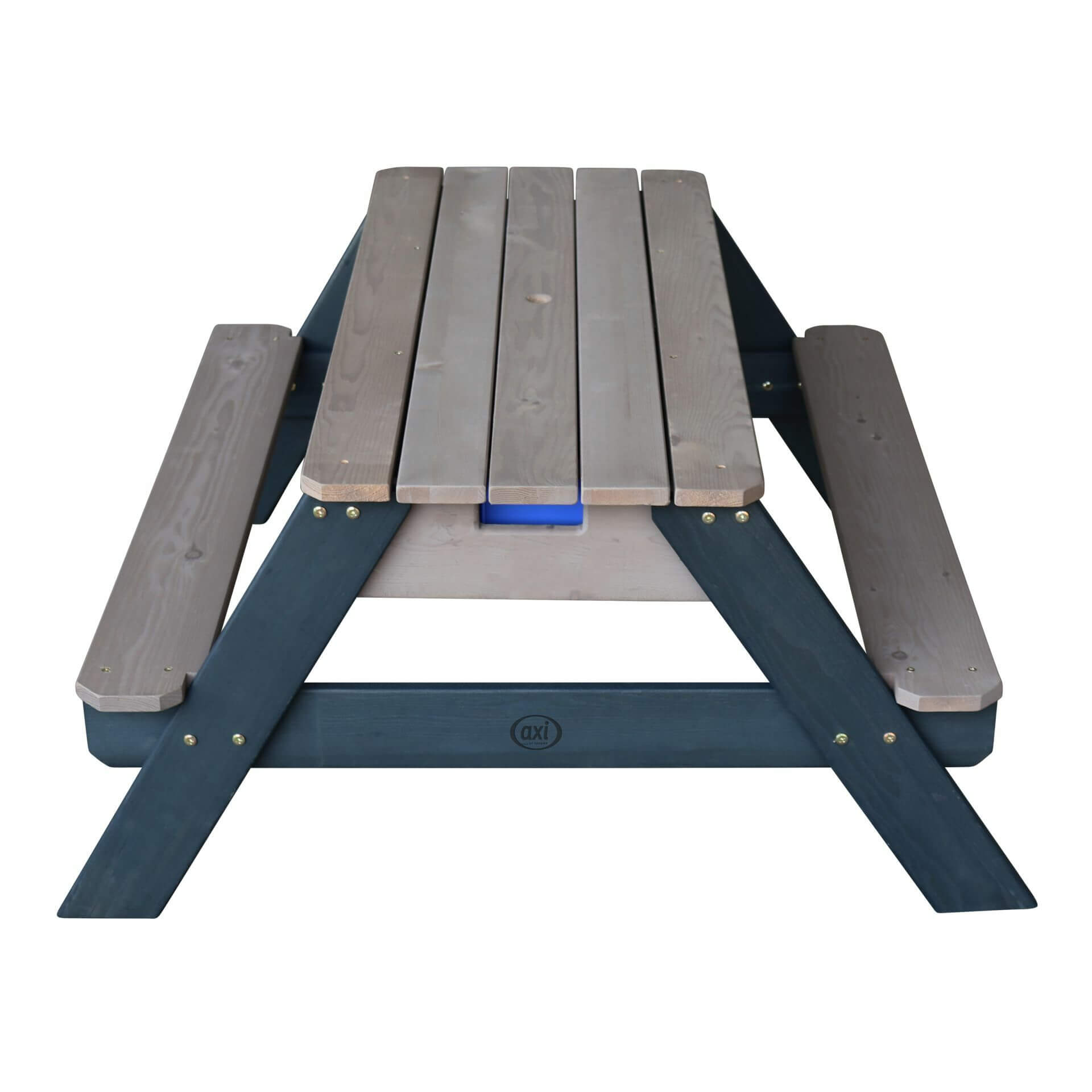 AXI Nick Zand & Water Picknicktafel Antraciet/grijs - Parasol Grijs/blauw