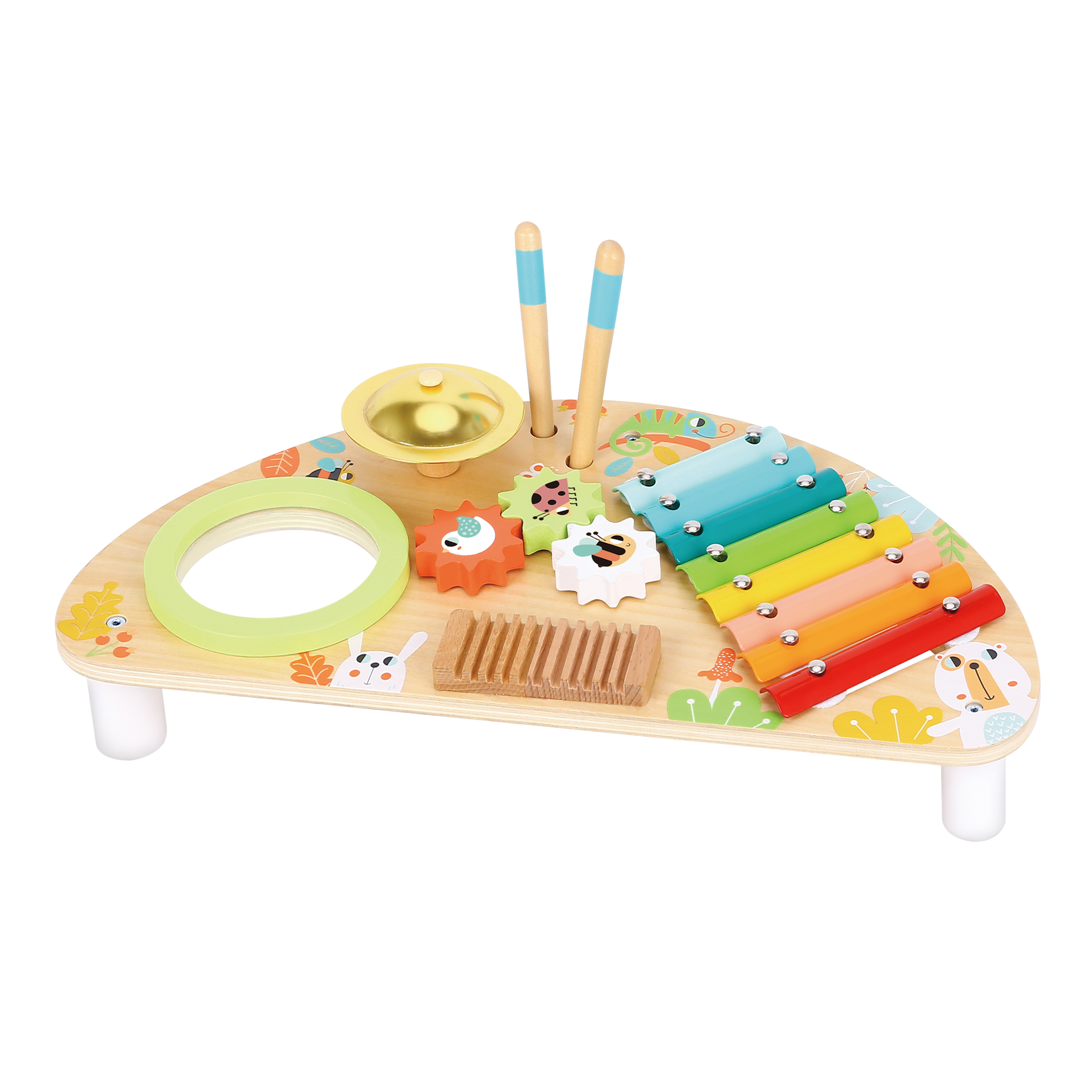 Tooky Toy Trämusikbord med Xylofon