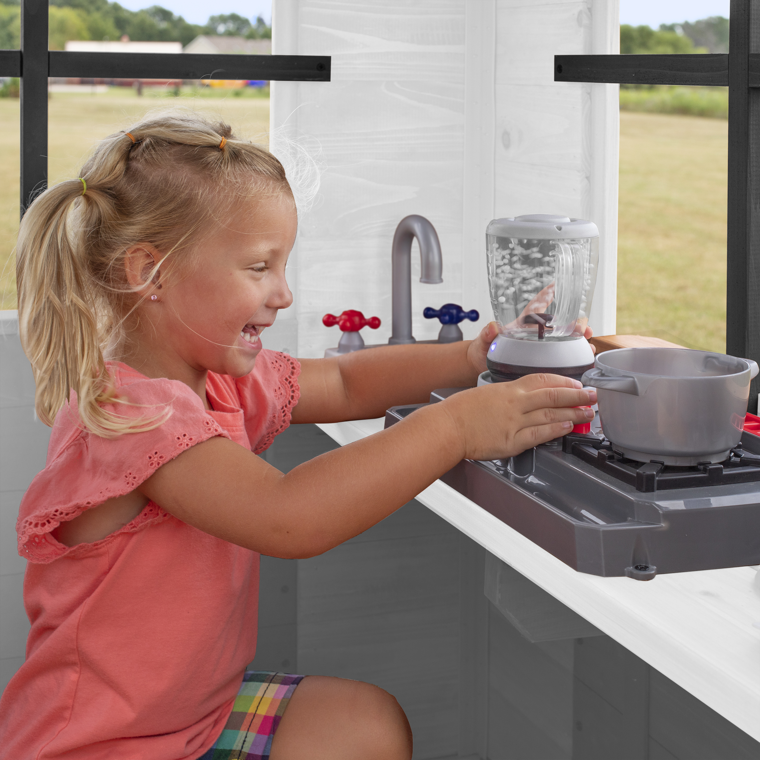 Backyard Discovery Sweetwater Heights Speelhuis met glijbaan