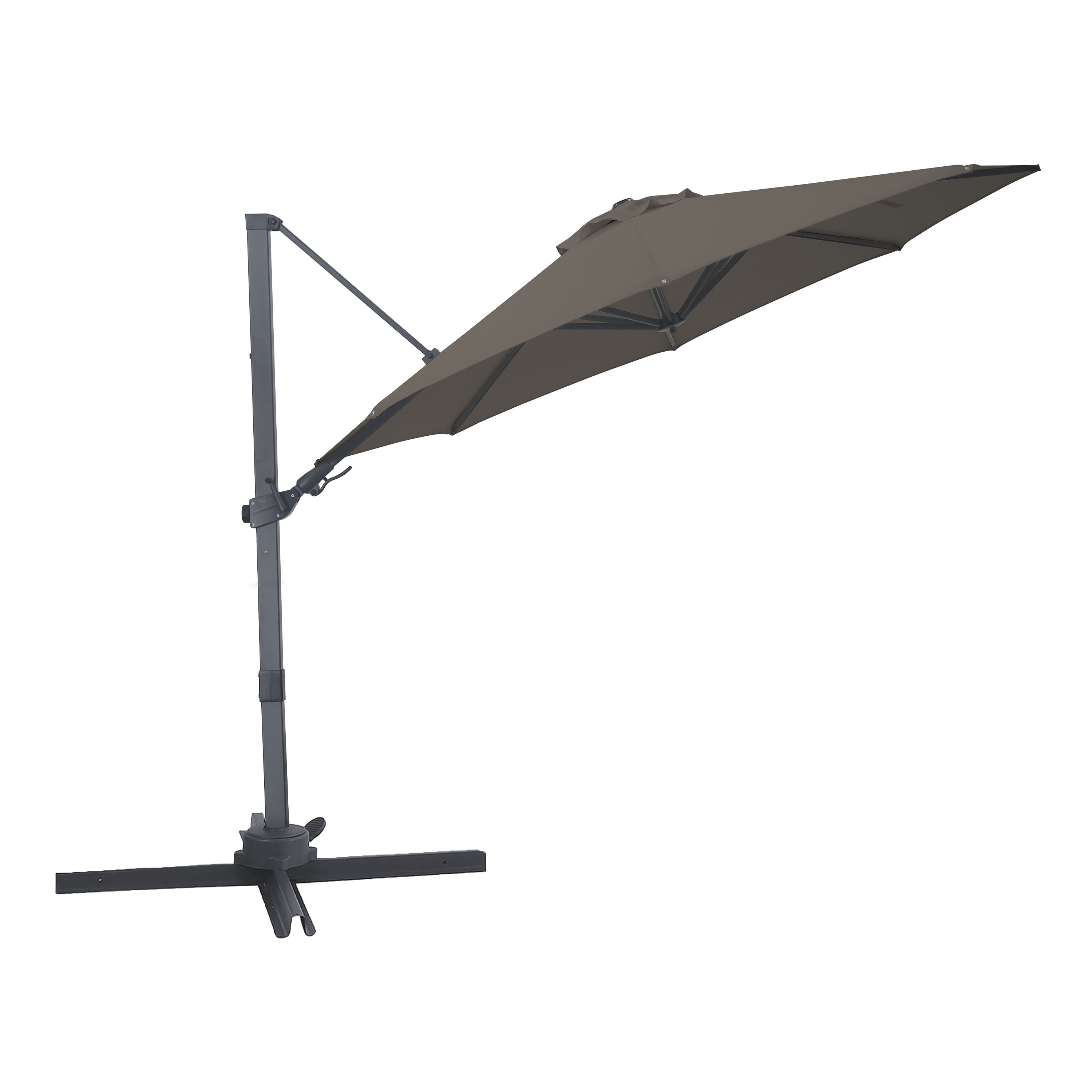 AXI Solis Cantilever Parasol Ø 300cm Anthracite/Taupe