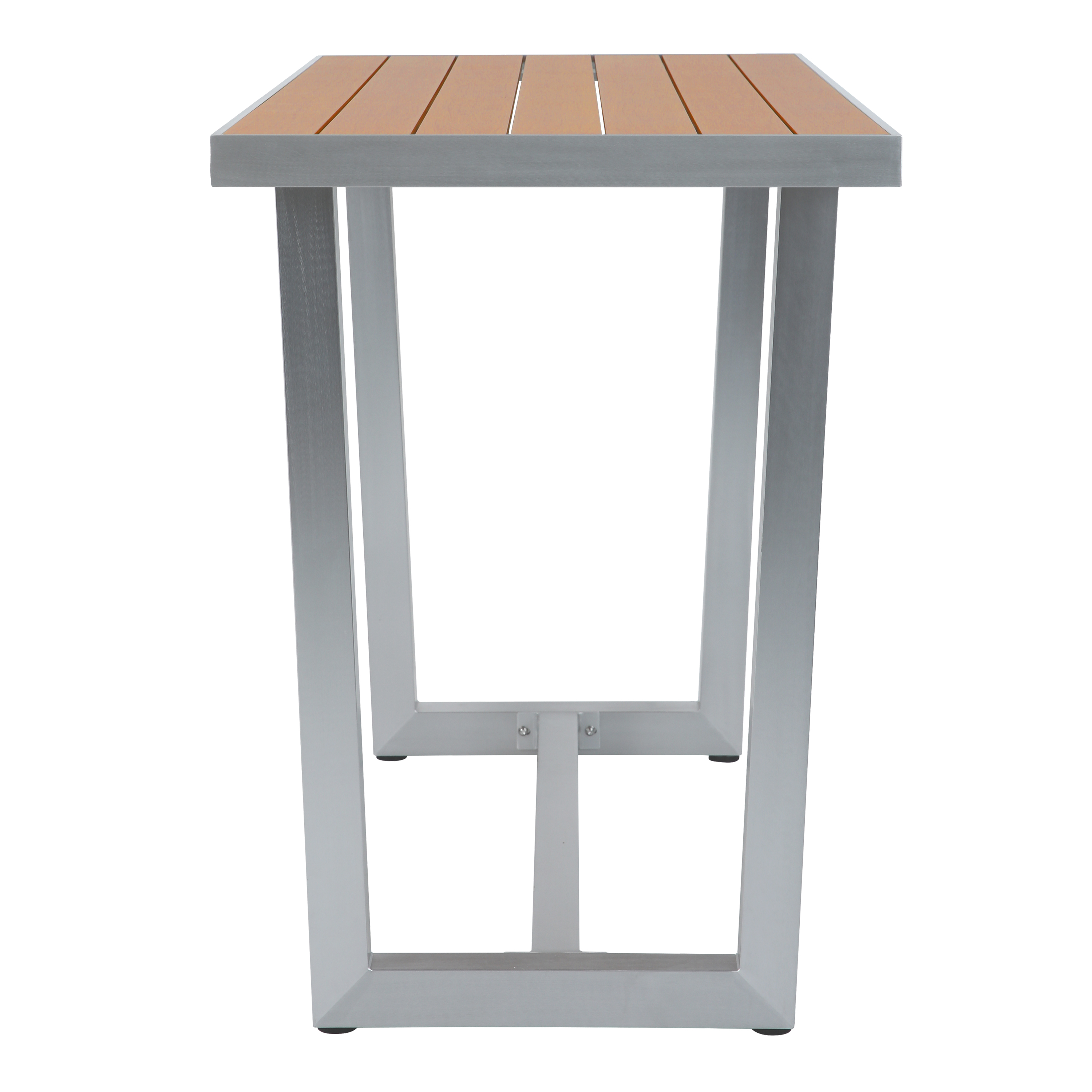 AXI James Barset met 4 barkrukken Aluminium/hout-look-8720365061257 AXI James Barset met 4 barkrukken Aluminium/hout-look