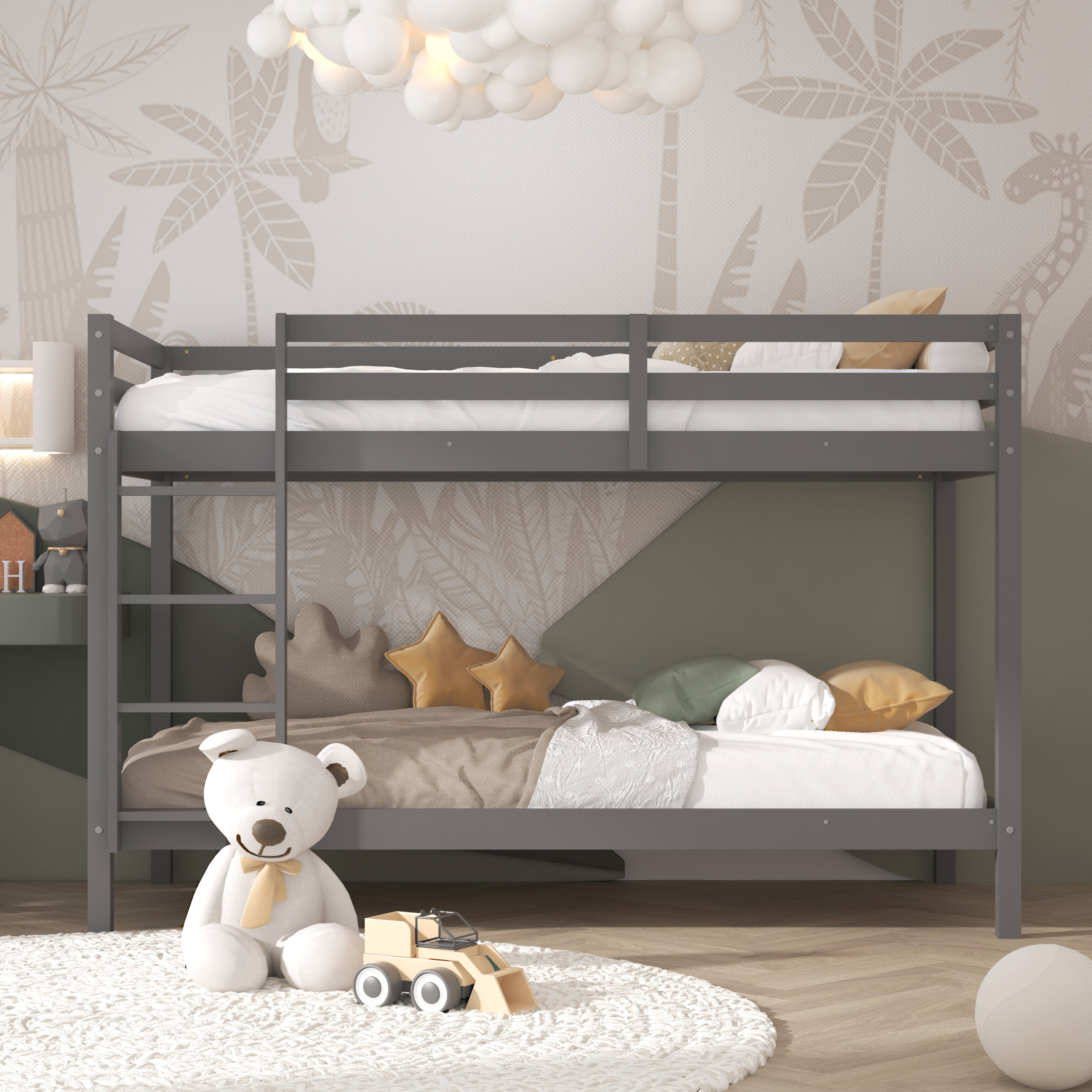 Sunny Jip Bunk Bed Grey – Without Mattresses