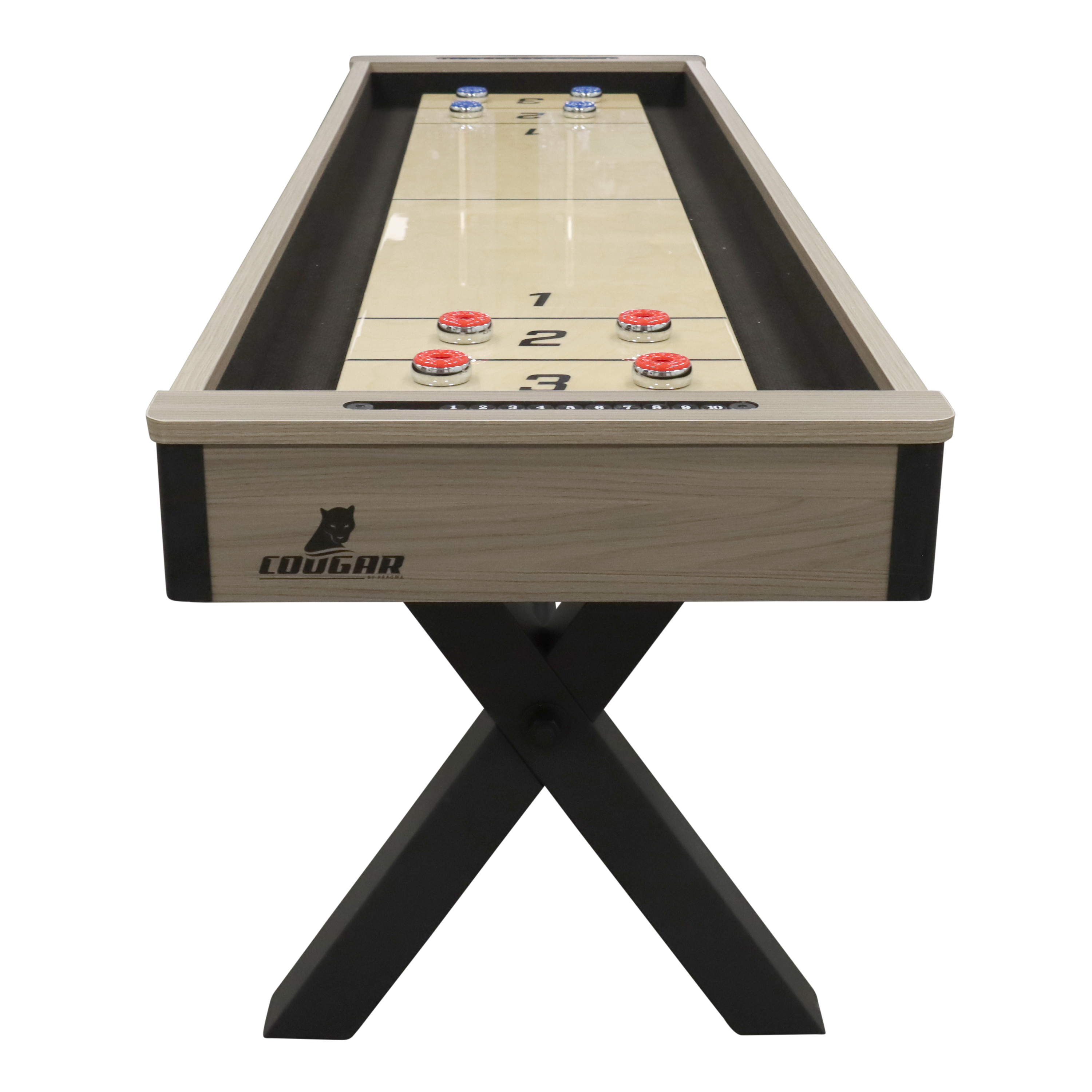 Cougar Mason American Shuffleboard Table Oak/Black