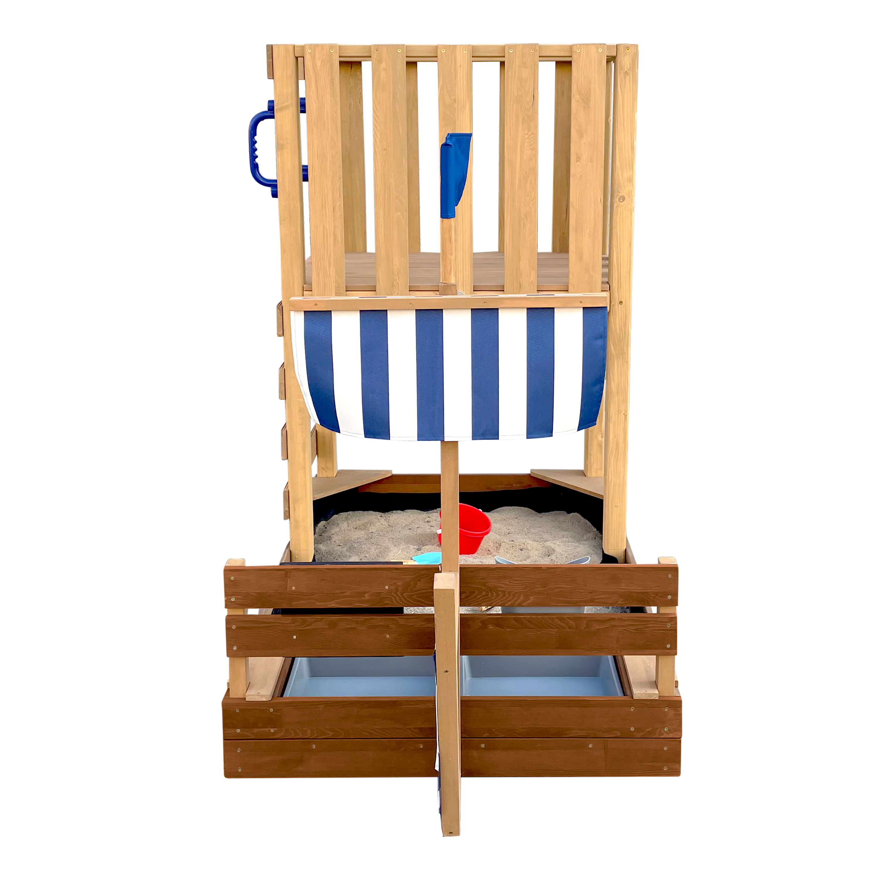 AXI Vicky Climbing Frame with Sandbox. Play Kitchen & Chalkboard
