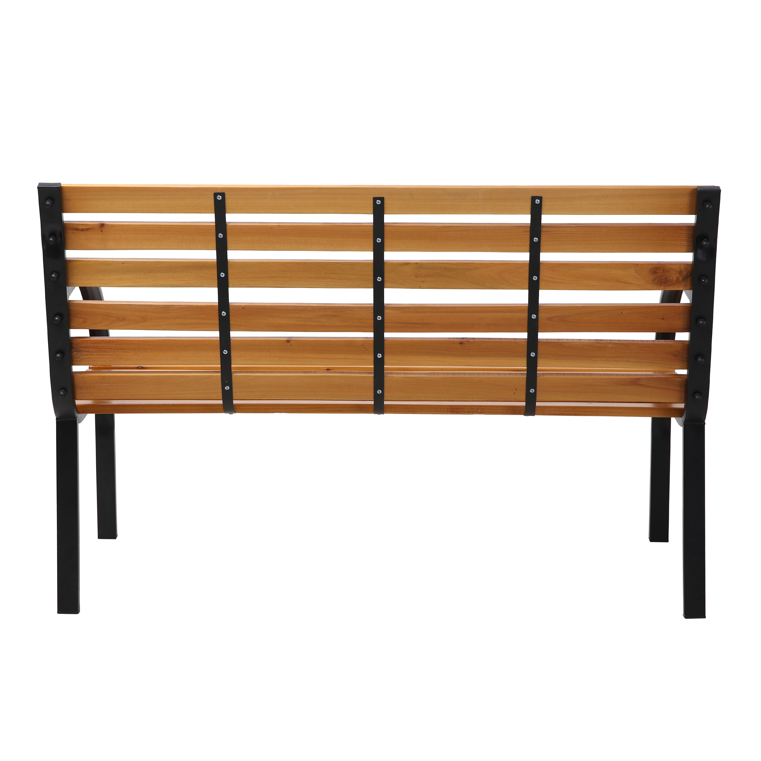 AXI Otis houten Tuinbank met matzwart stalen frame