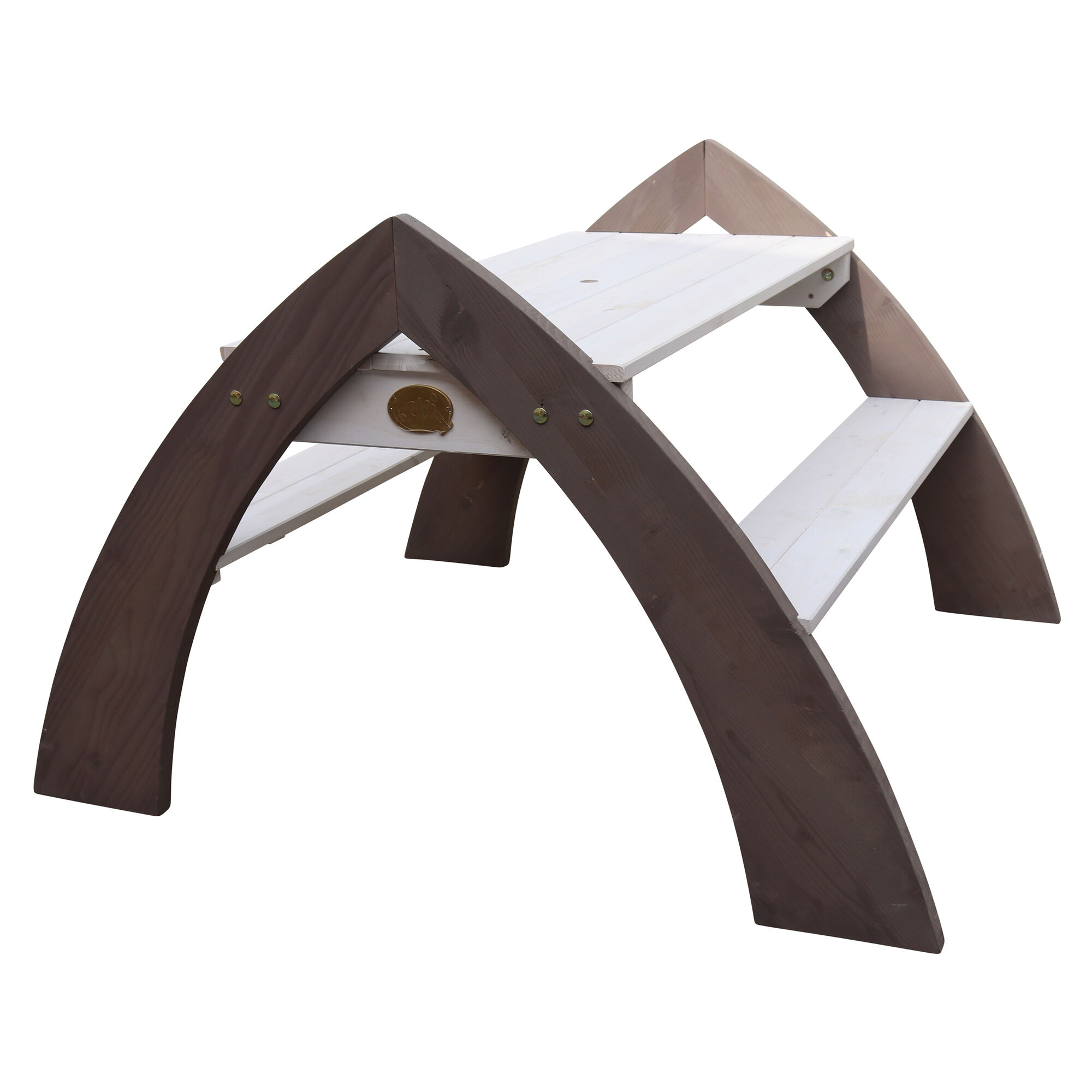 AXI Kylo Picknicktafel Grijs/wit - Parasol Blauw