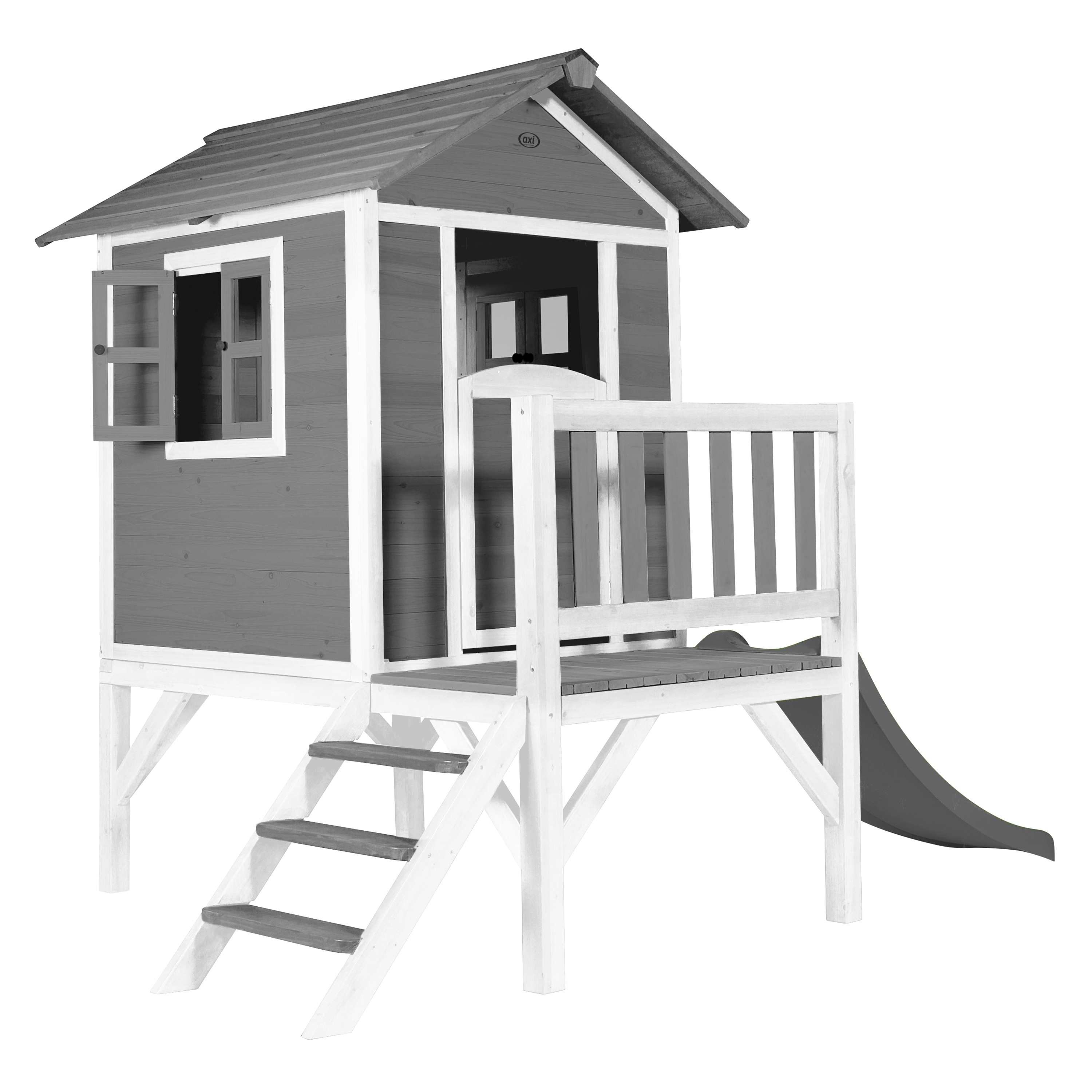 AXI Lodge XL Playhouse Cool Grey - Grey Slide