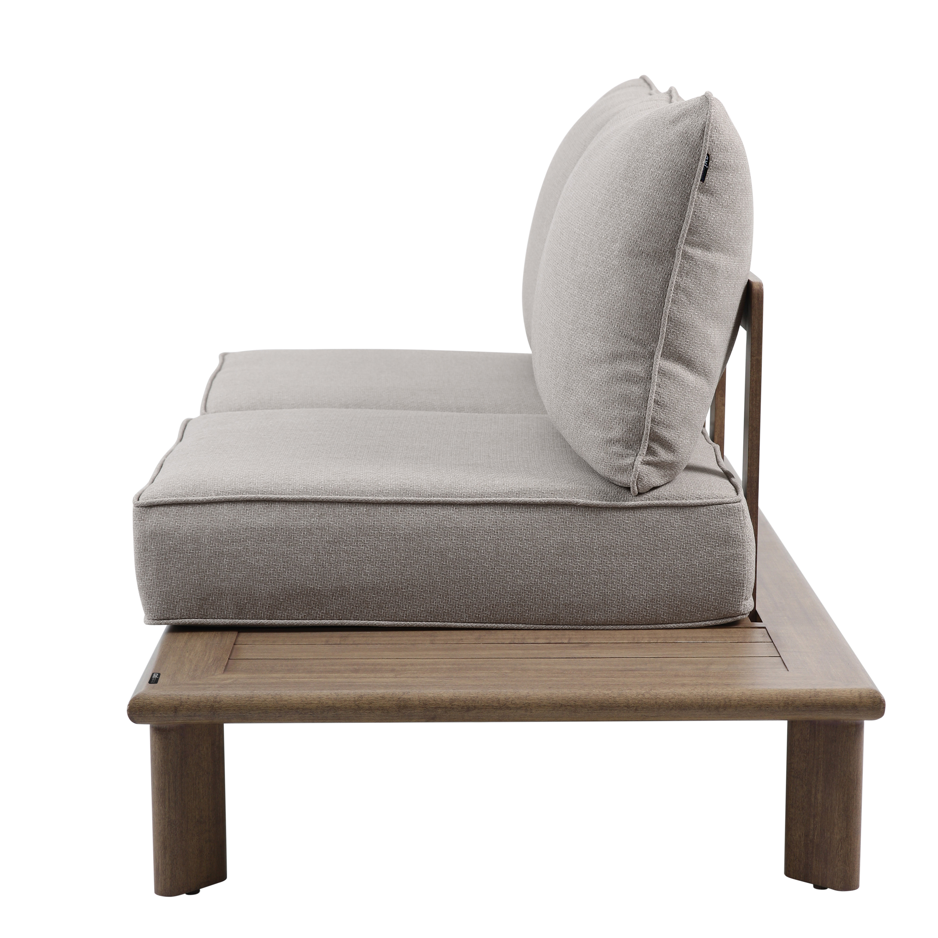 AXI Avery Lounge Set with Side Tables Wood-Look with Beige-8720365065637 AXI Avery Lounge Set with Side Tables Wood-Look with Beige
