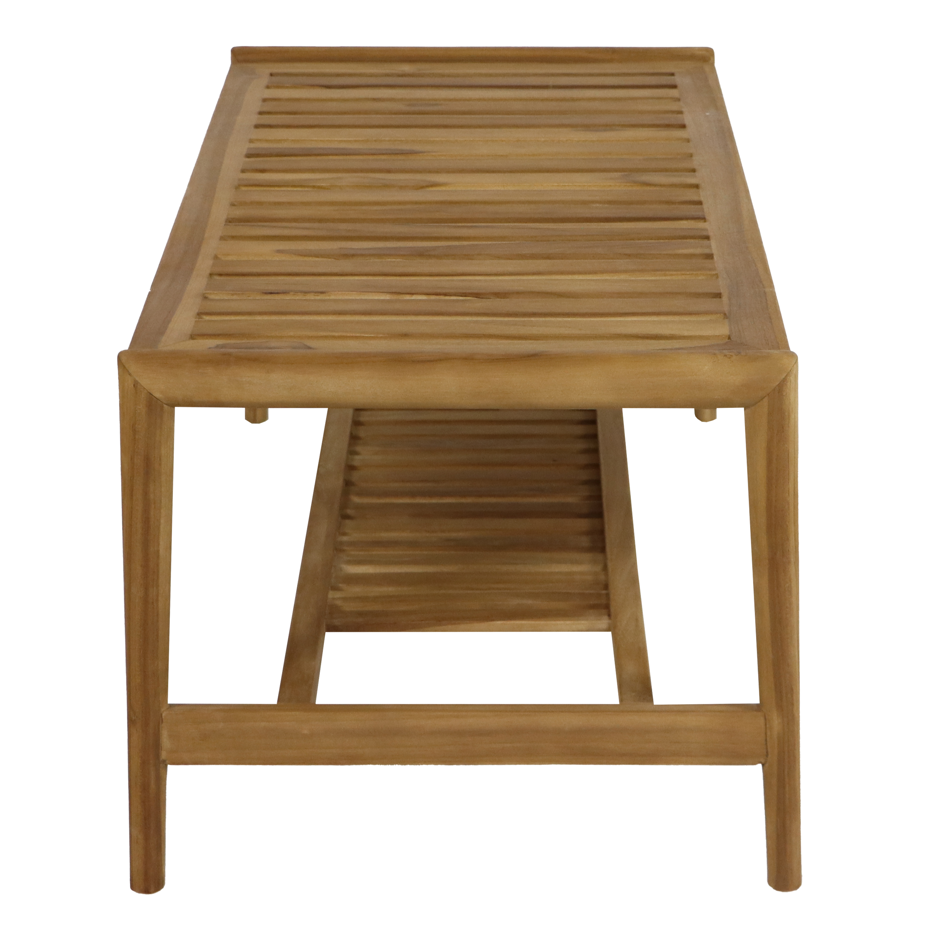 AXI June Lounge Set 4-piece with bench, table & 2 chairs - Teak/Cream