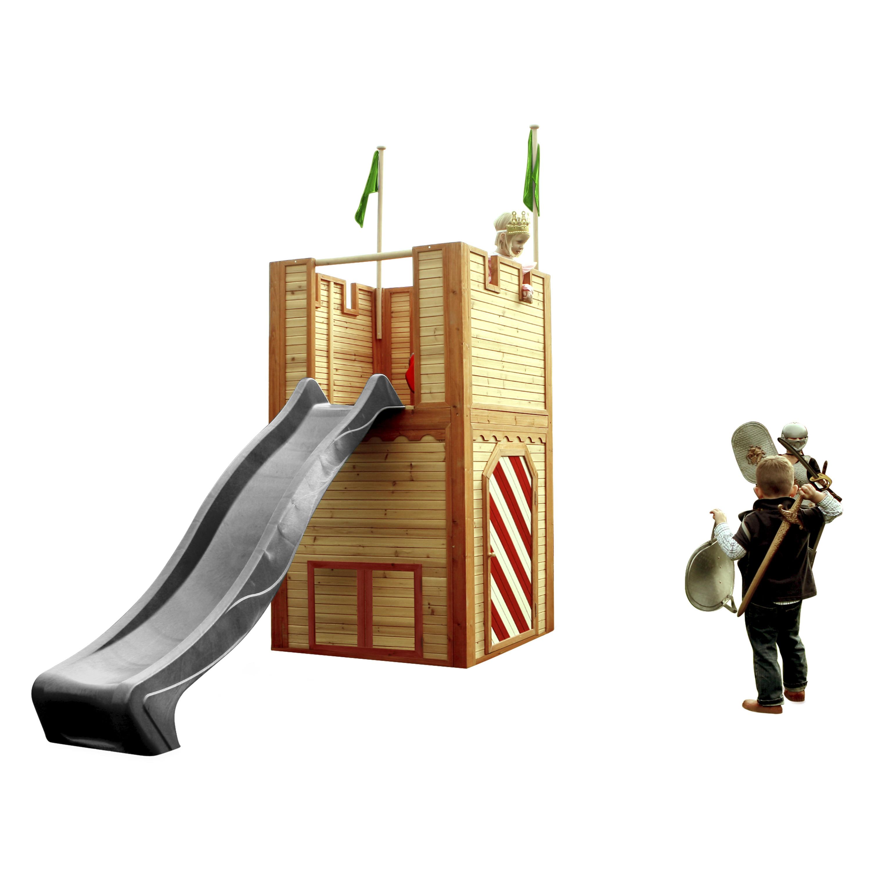 AXI Arthur Playhouse Brown/Red - Grey Slide