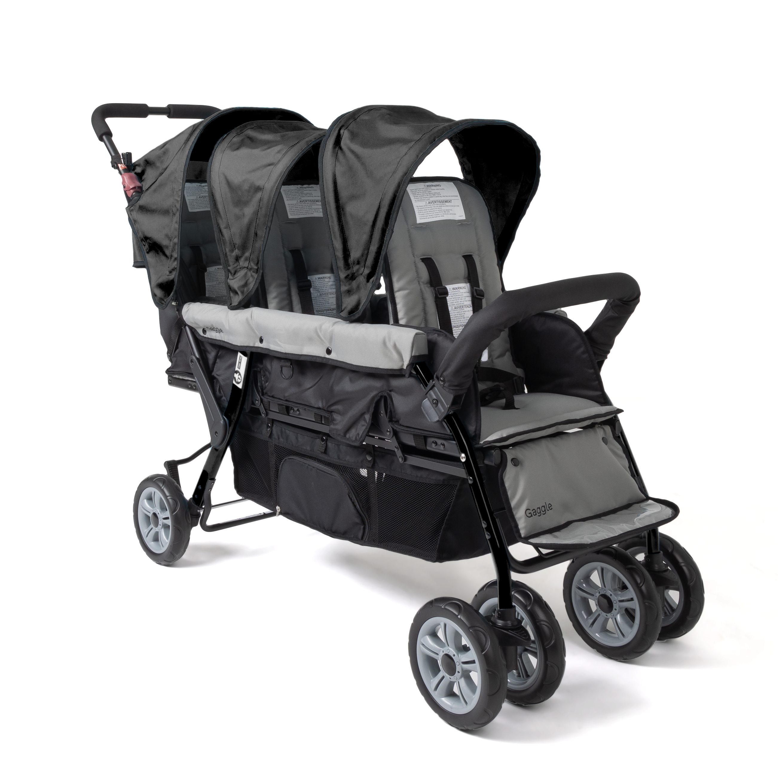 Gaggle Compass Stroller for 3 Children - Black-0849801001164 Gaggle Compass Stroller for 3 Children - Black