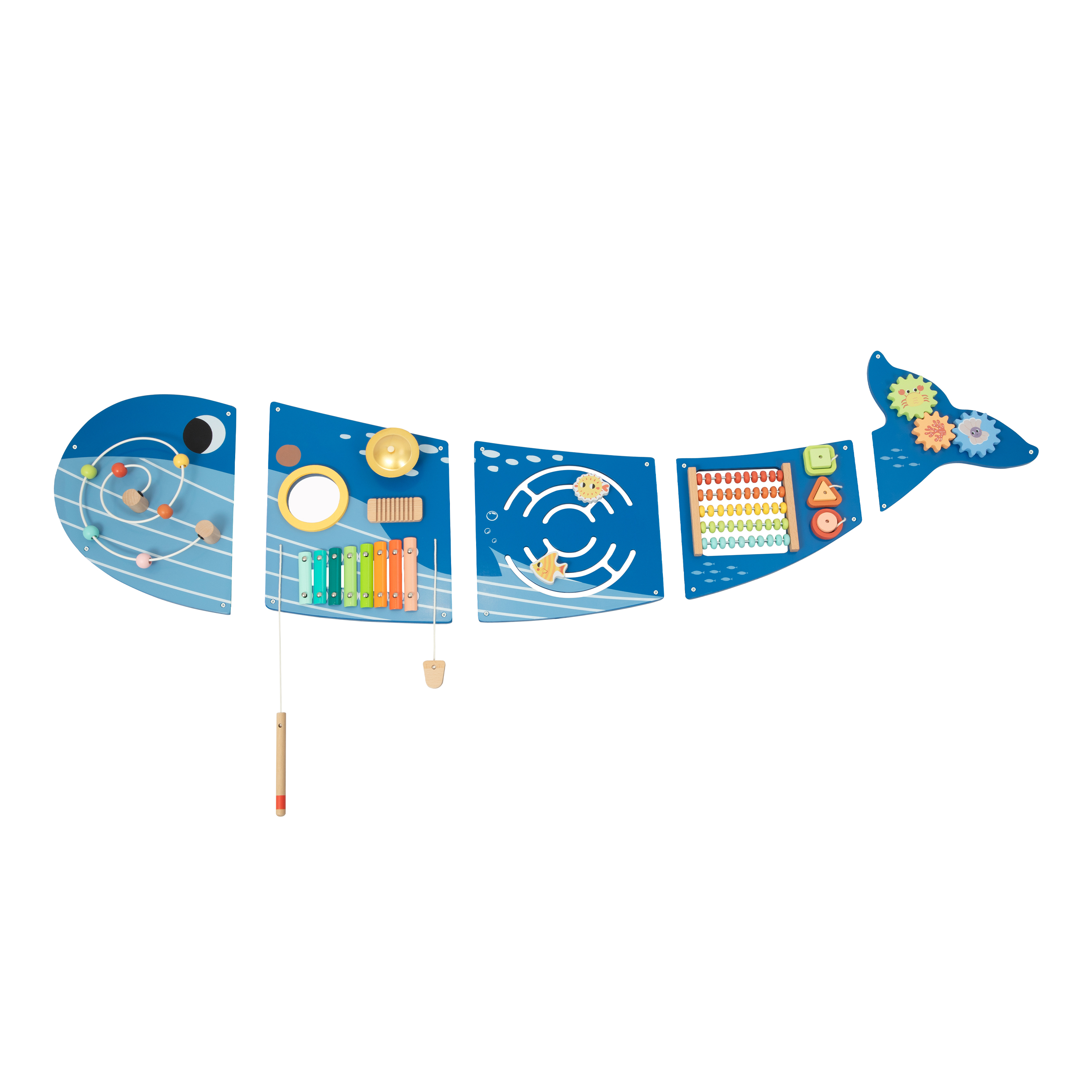 Tooky Toy Wooden Activity Panel Whale