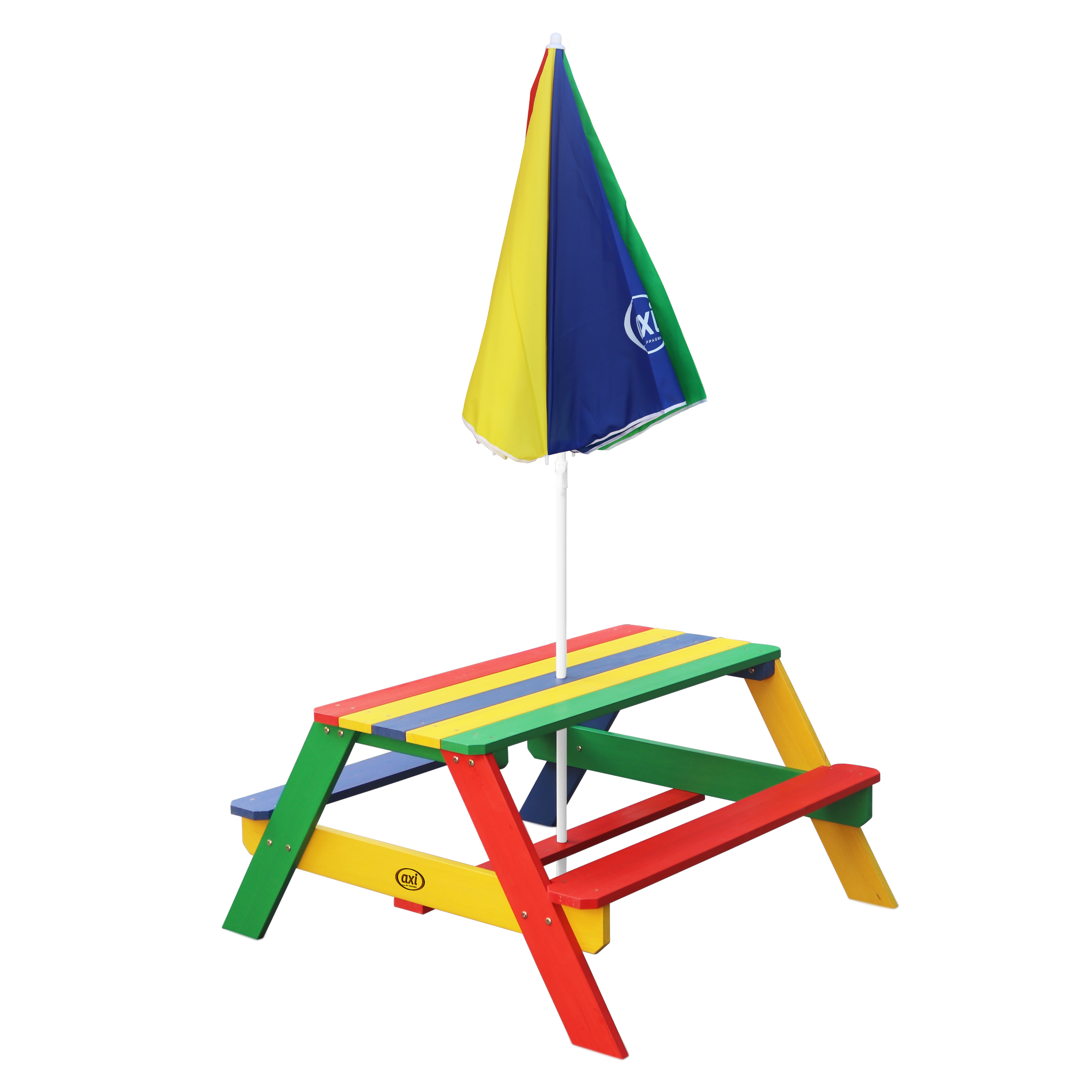 AXI Nick Picnic Table Rainbow - Umbrella Rainbow