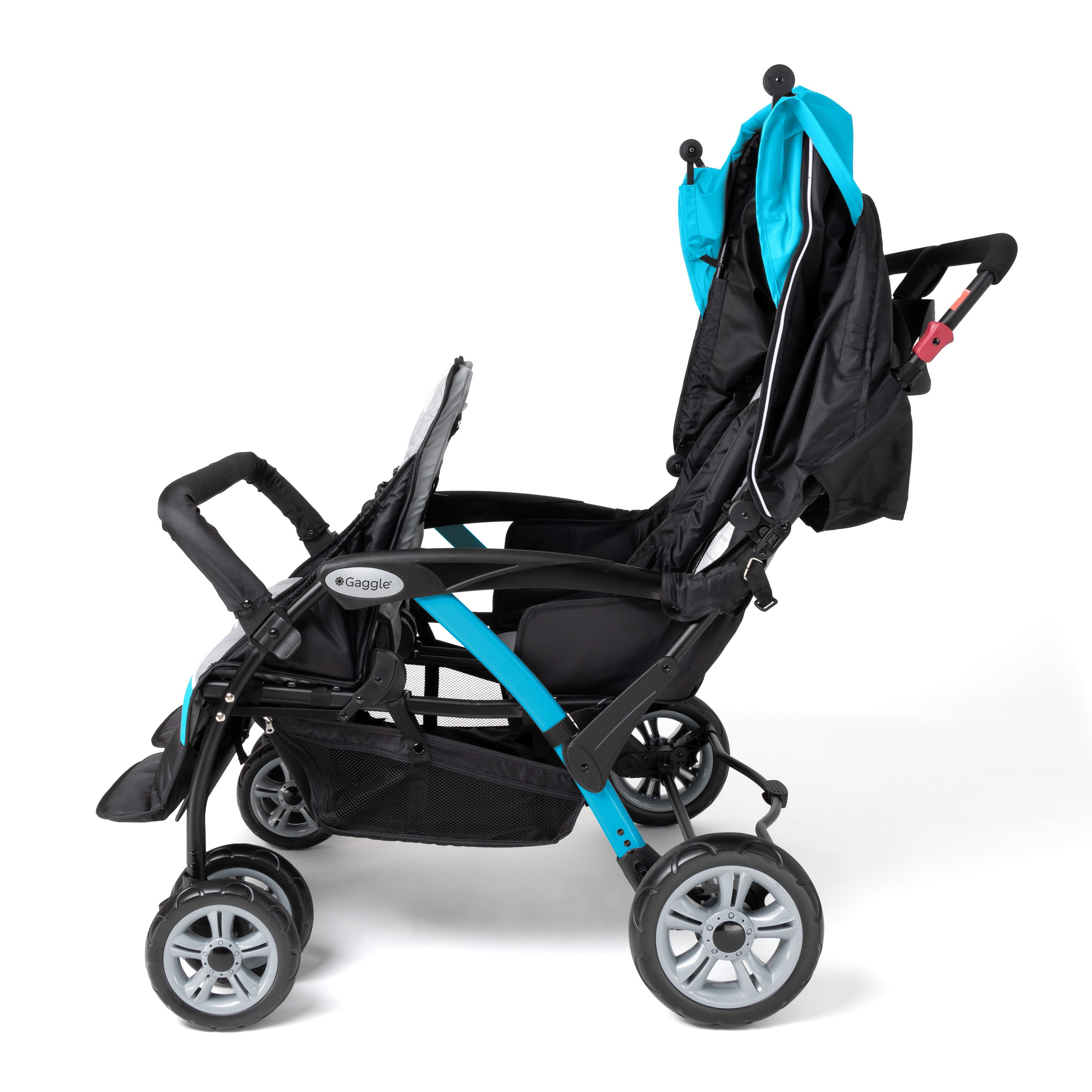 Gaggle Odyssey 4x4 Quad Stroller for 4 Children - Turquoise-0849801011743 Gaggle Odyssey 4x4 Quad Stroller for 4 Children - Turquoise