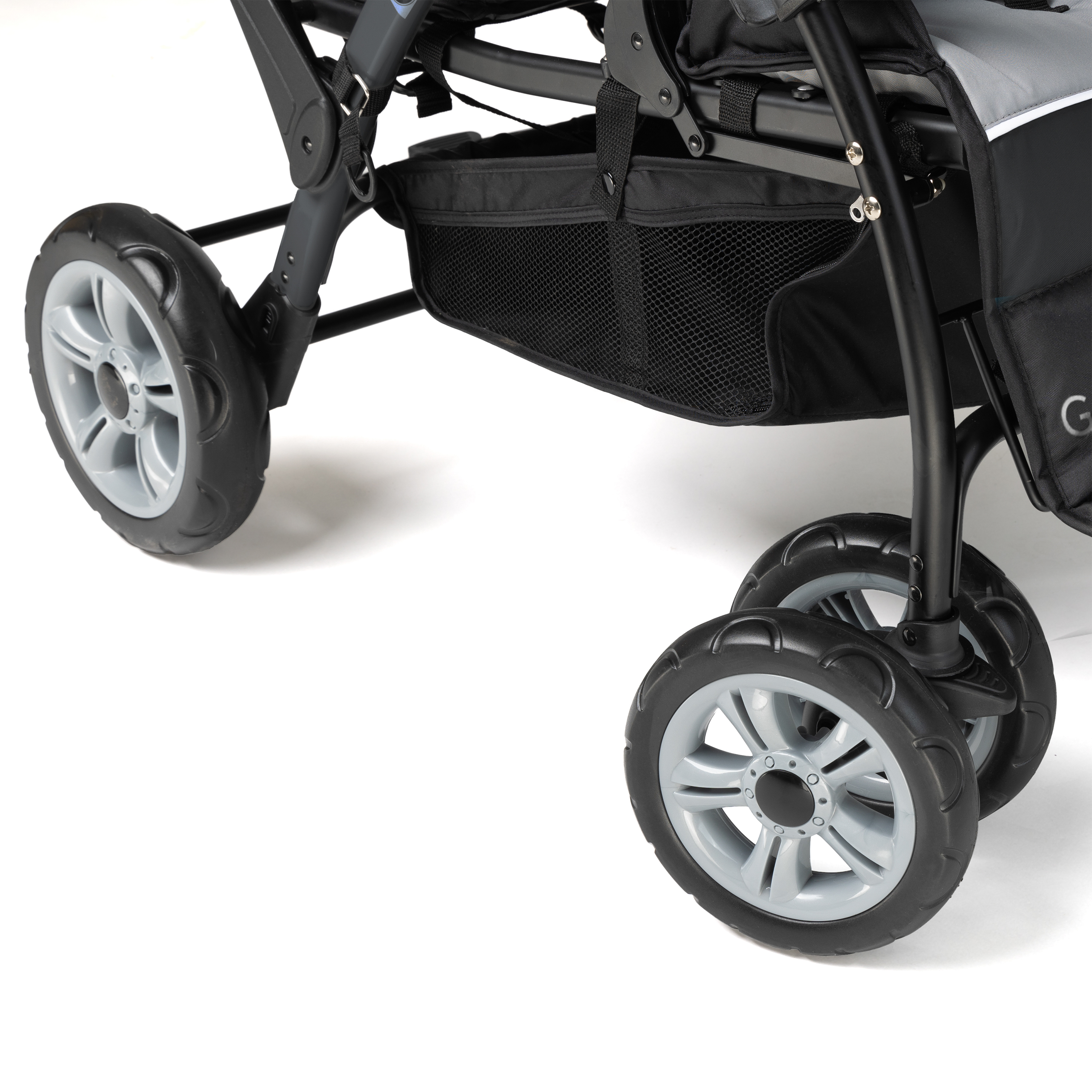 Gaggle Odyssey 4x4 Quad Stroller for 4 Children - Black-0849801001157 Gaggle Odyssey 4x4 Quad Stroller for 4 Children - Black