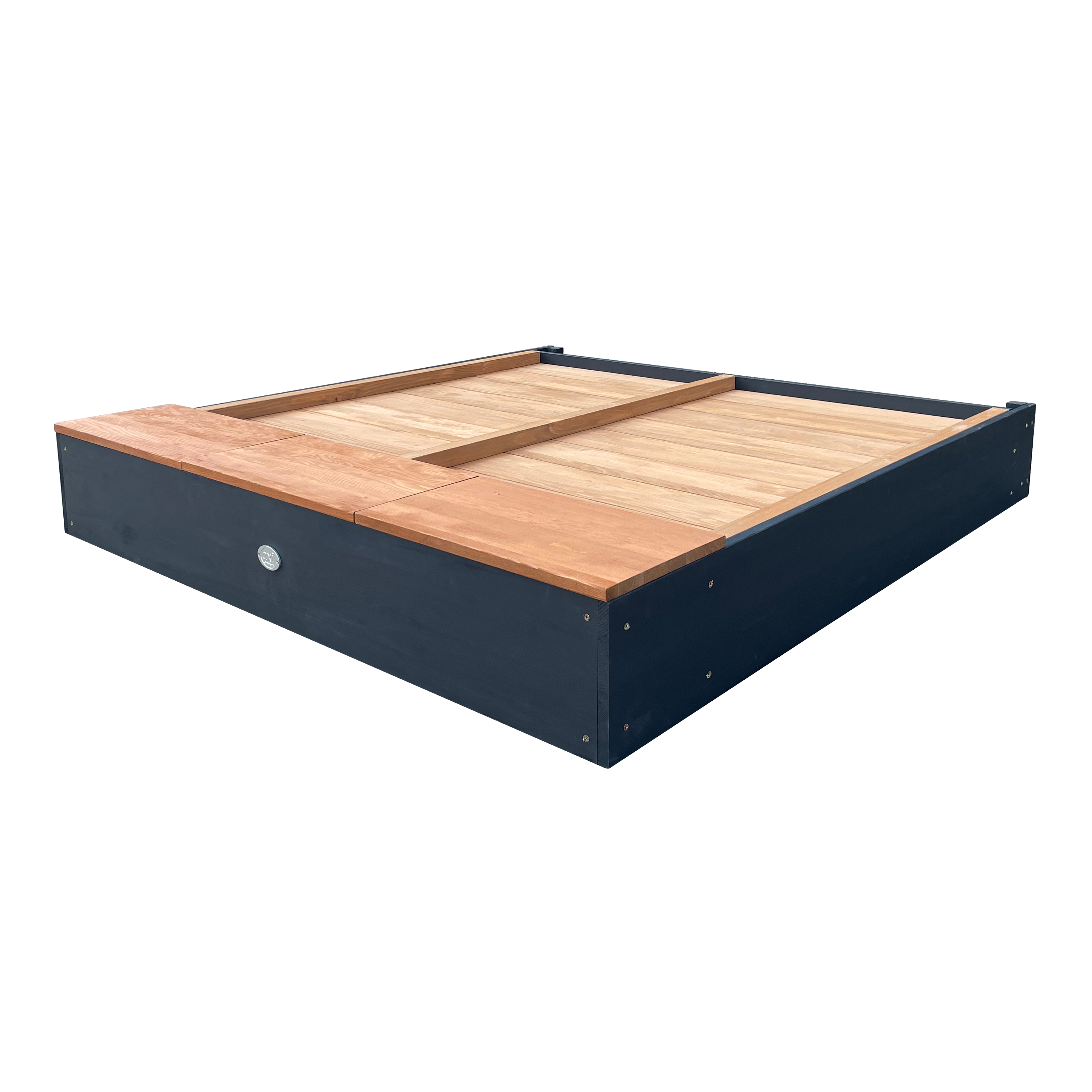 AXI Mandy XXL Sandbox with Storage and Lid Anthracite/Brown