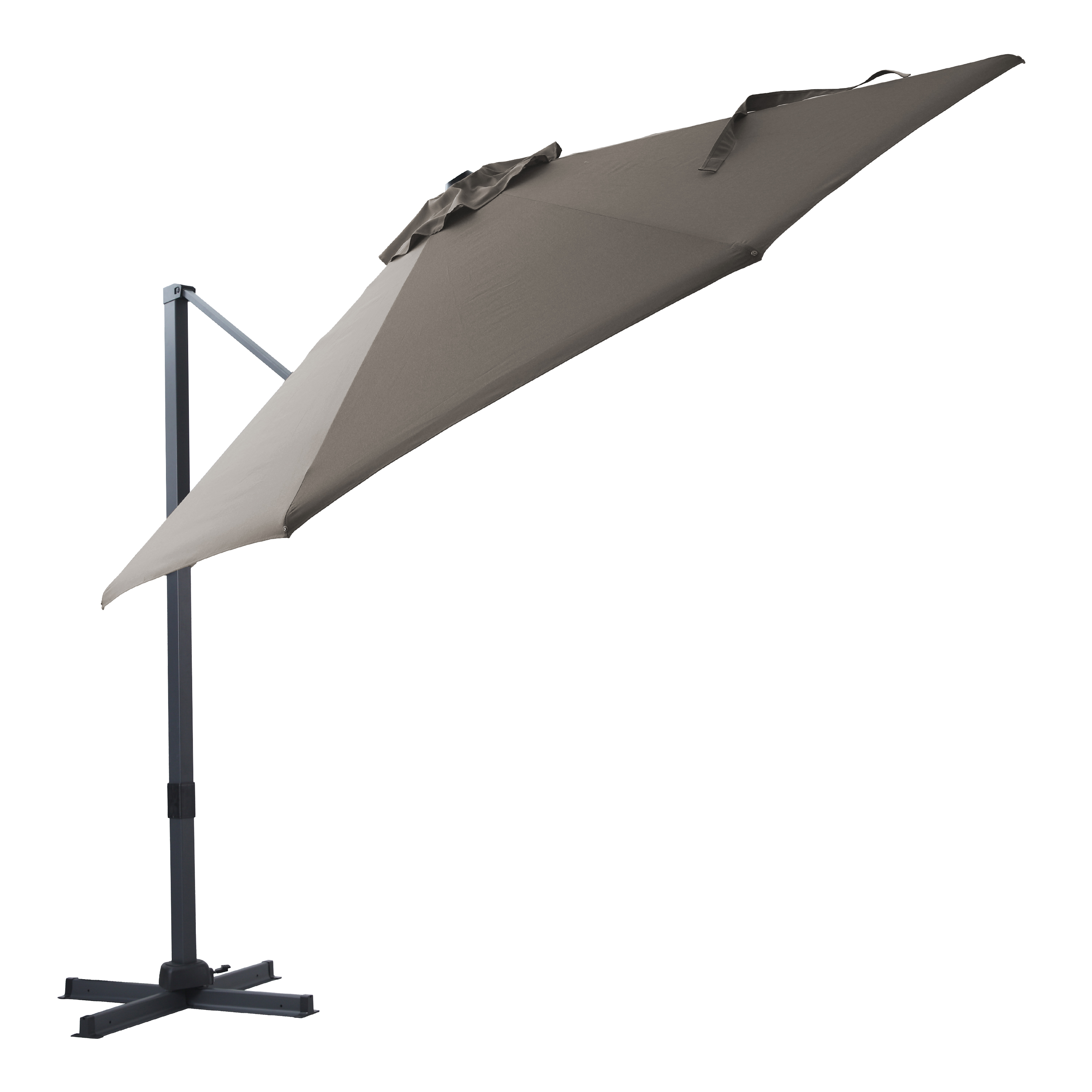 AXI Cyrus Premium Zweefparasol Ã˜ 300cm Antraciet/taupe