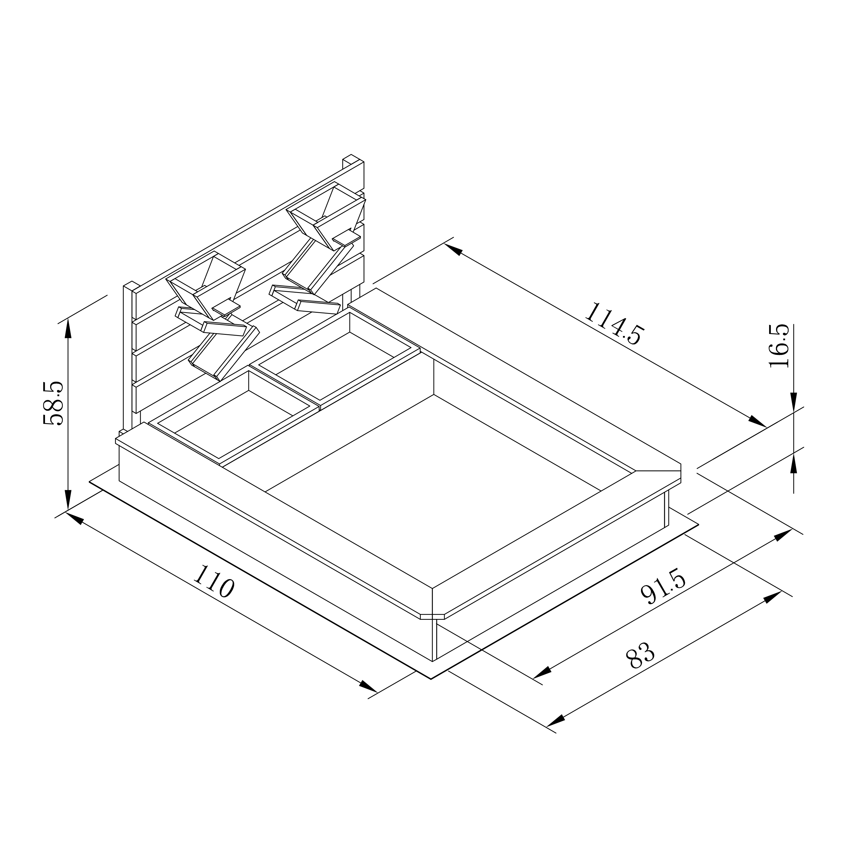 AXI Cato sandbox with sand & water trays and Play wall White/green-8720365064081 AXI Cato sandbox with sand & water trays and Play wall White/green