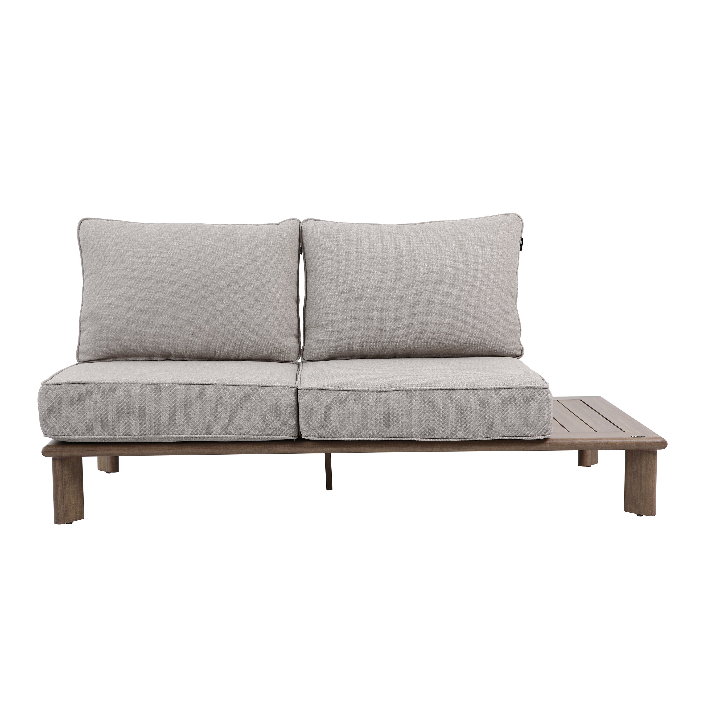 AXI Avery Lounge Set with Side Tables Wood-Look with Beige-8720365065637 AXI Avery Lounge Set with Side Tables Wood-Look with Beige