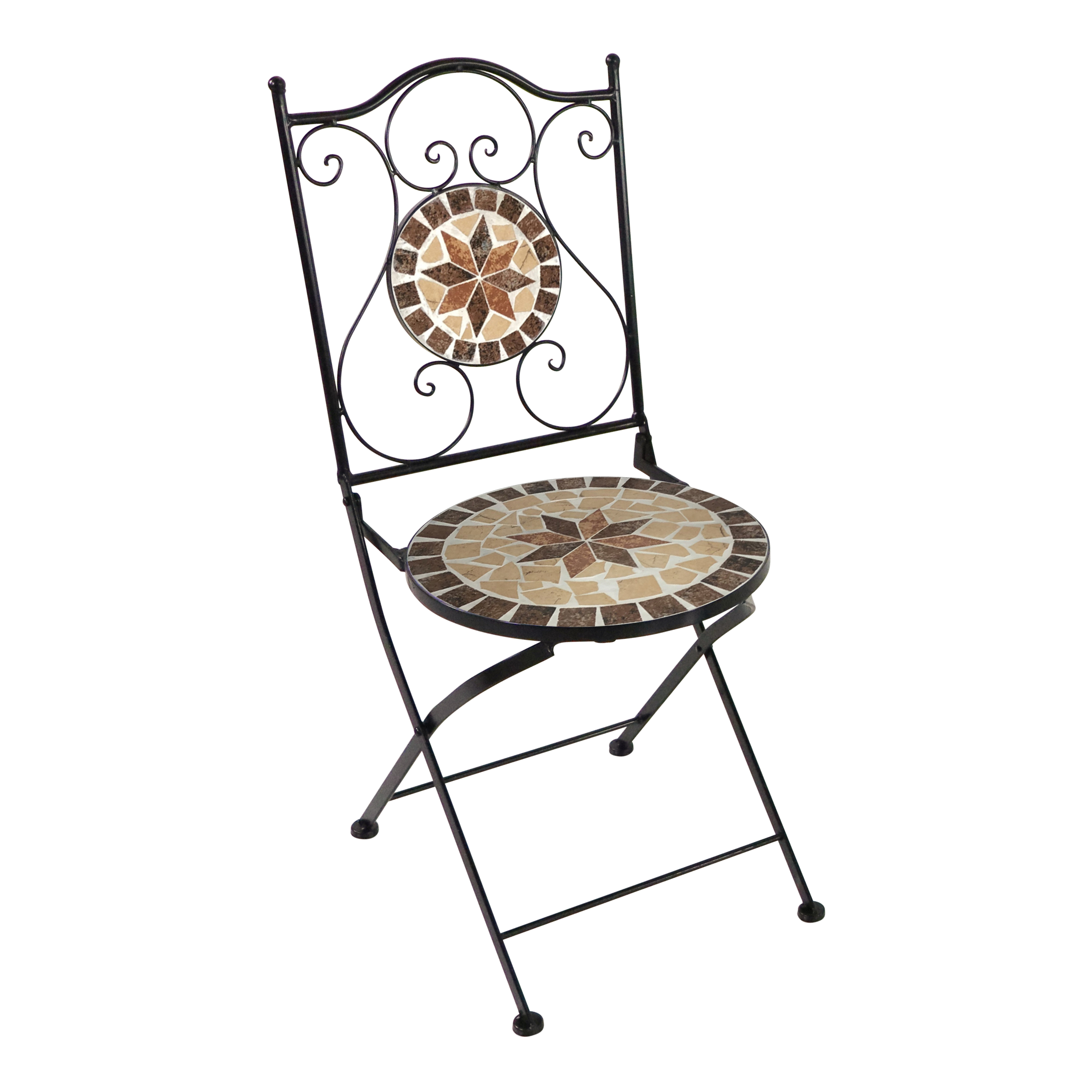 AXI Amélie Bistro Chairs Foldable Earth Brown – Set 2 pieces
