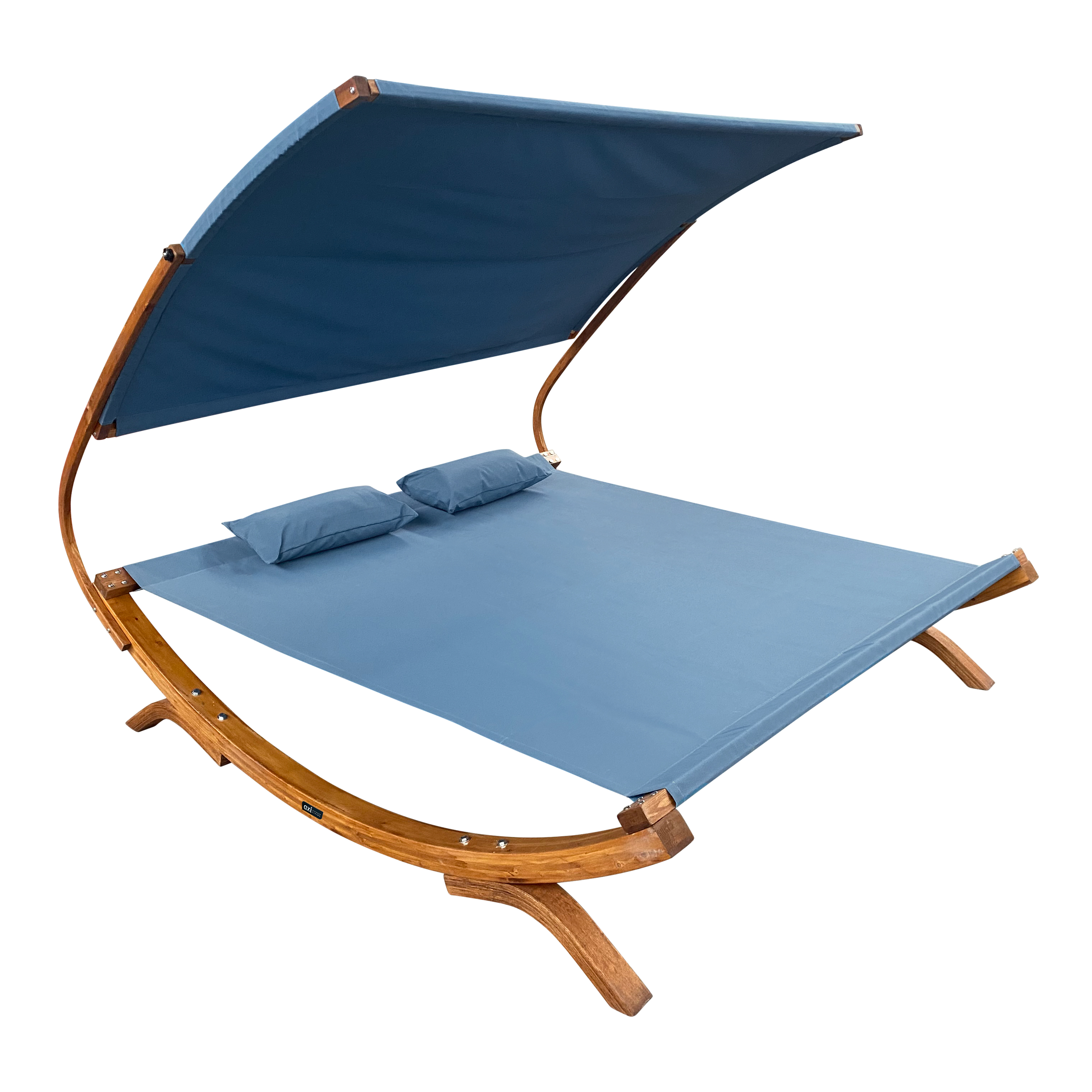 AXI Mallorca Tweepersoons ligbed met zonnescherm Blauw-8720365060908 AXI Mallorca Tweepersoons ligbed met zonnescherm Blauw