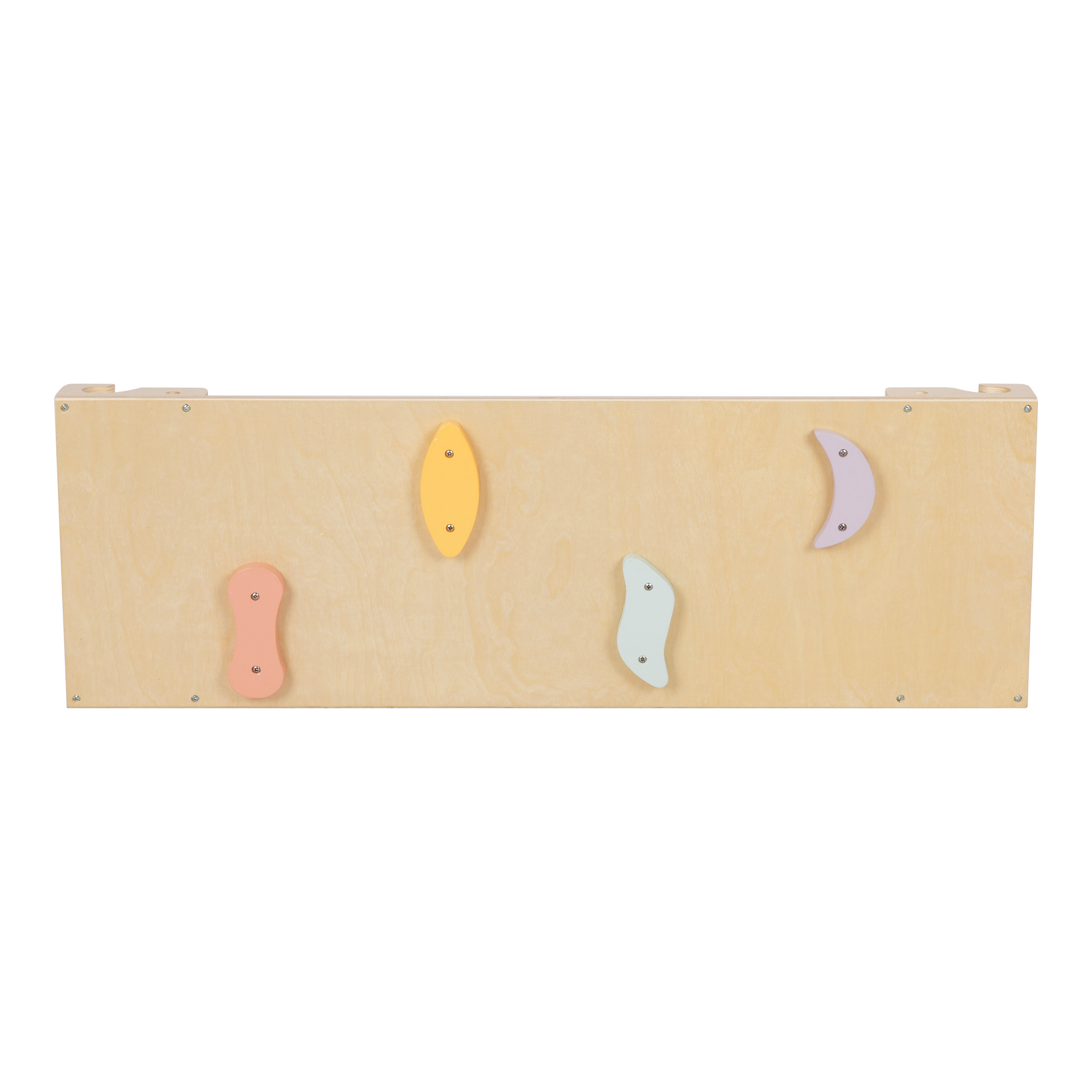 Sunny Charlie 3-in-1 Wooden Climbing Triangle with Climbing Wall and Rocker - Pastel