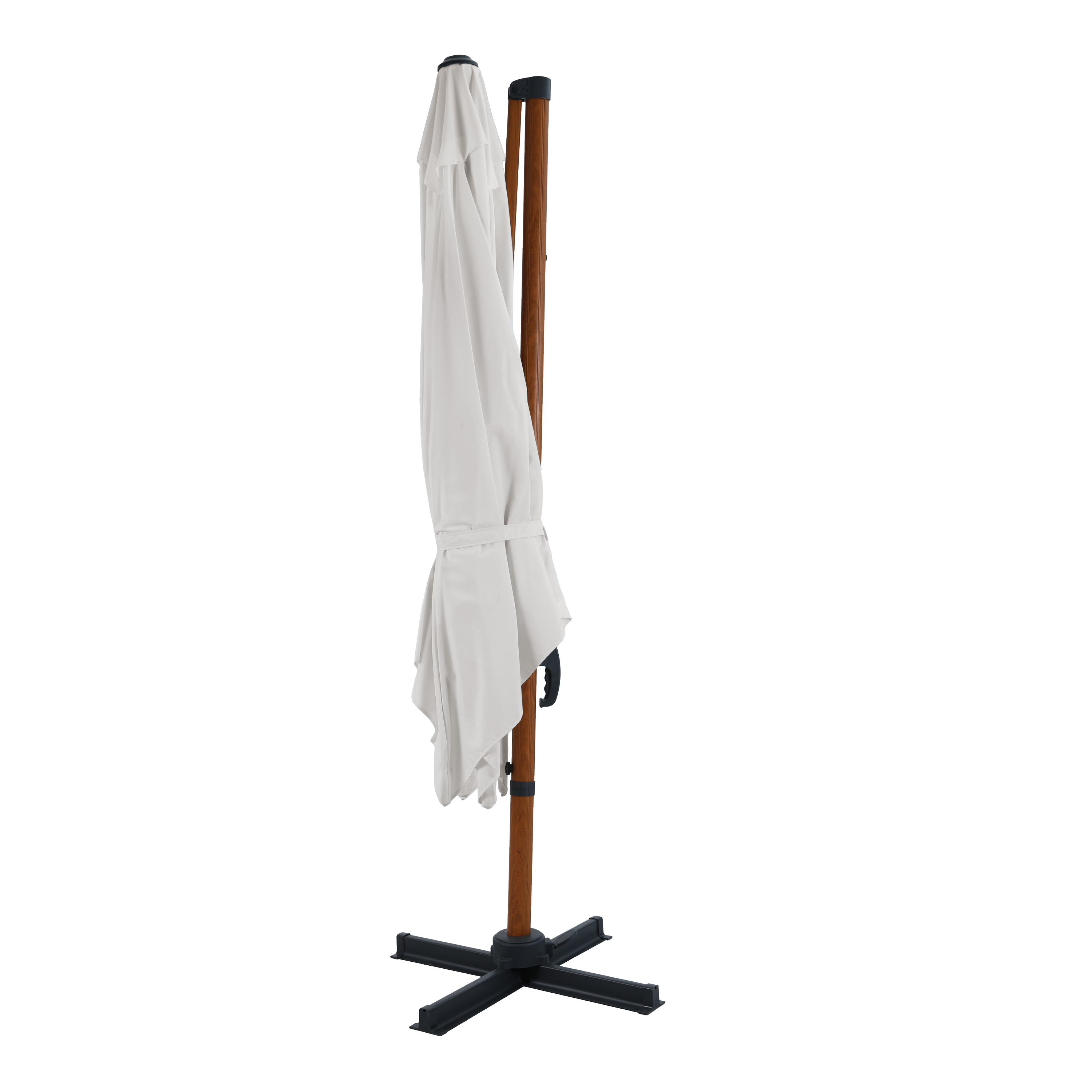 AXI Nima Floating Parasol 300x300 Wood-look/Beige 