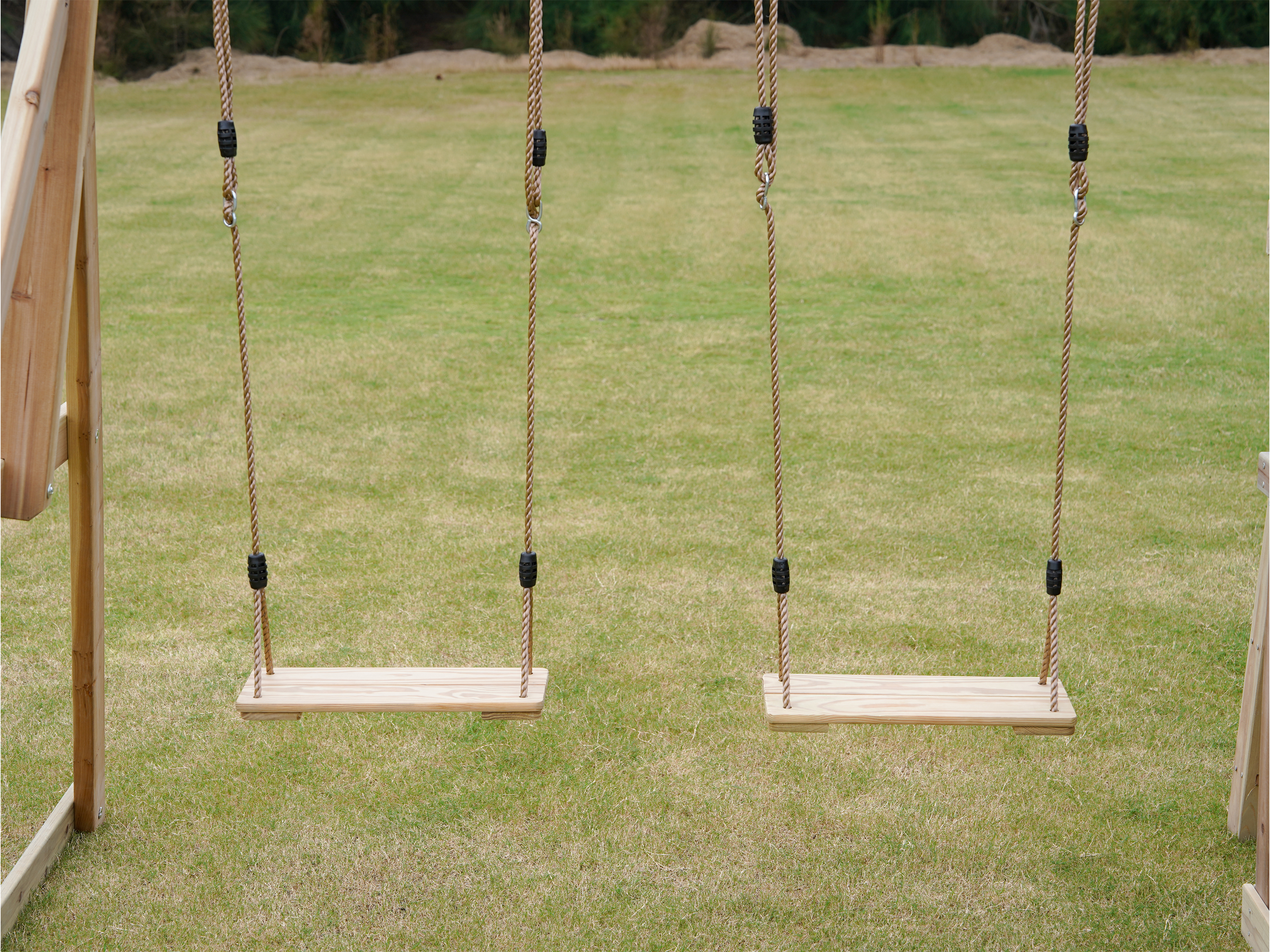 AXI Malik Play Set with Double Swing Brown - Grey Slide 
