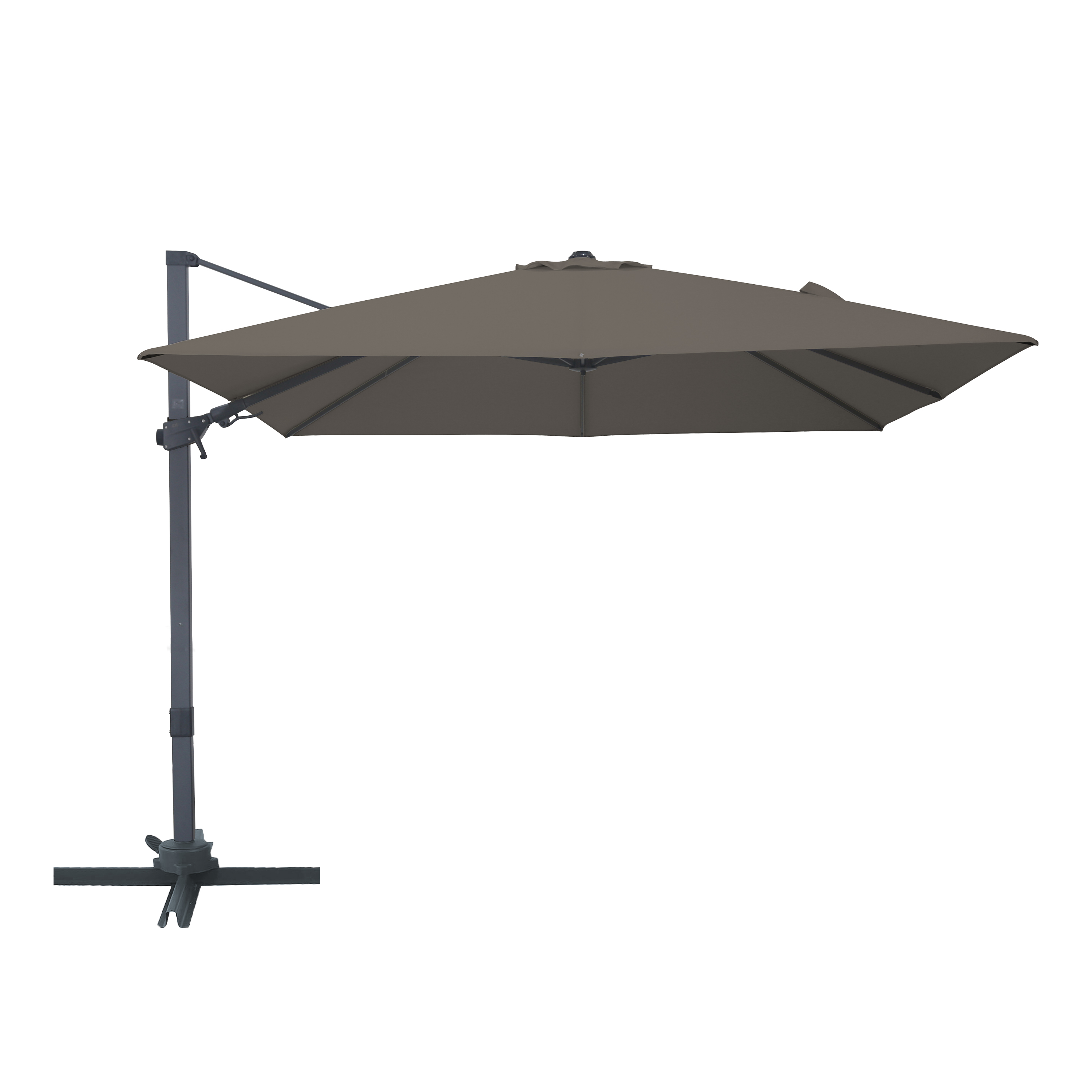 AXI Alina Cantilever Parasol 300x300cm Anthracite/Taupe