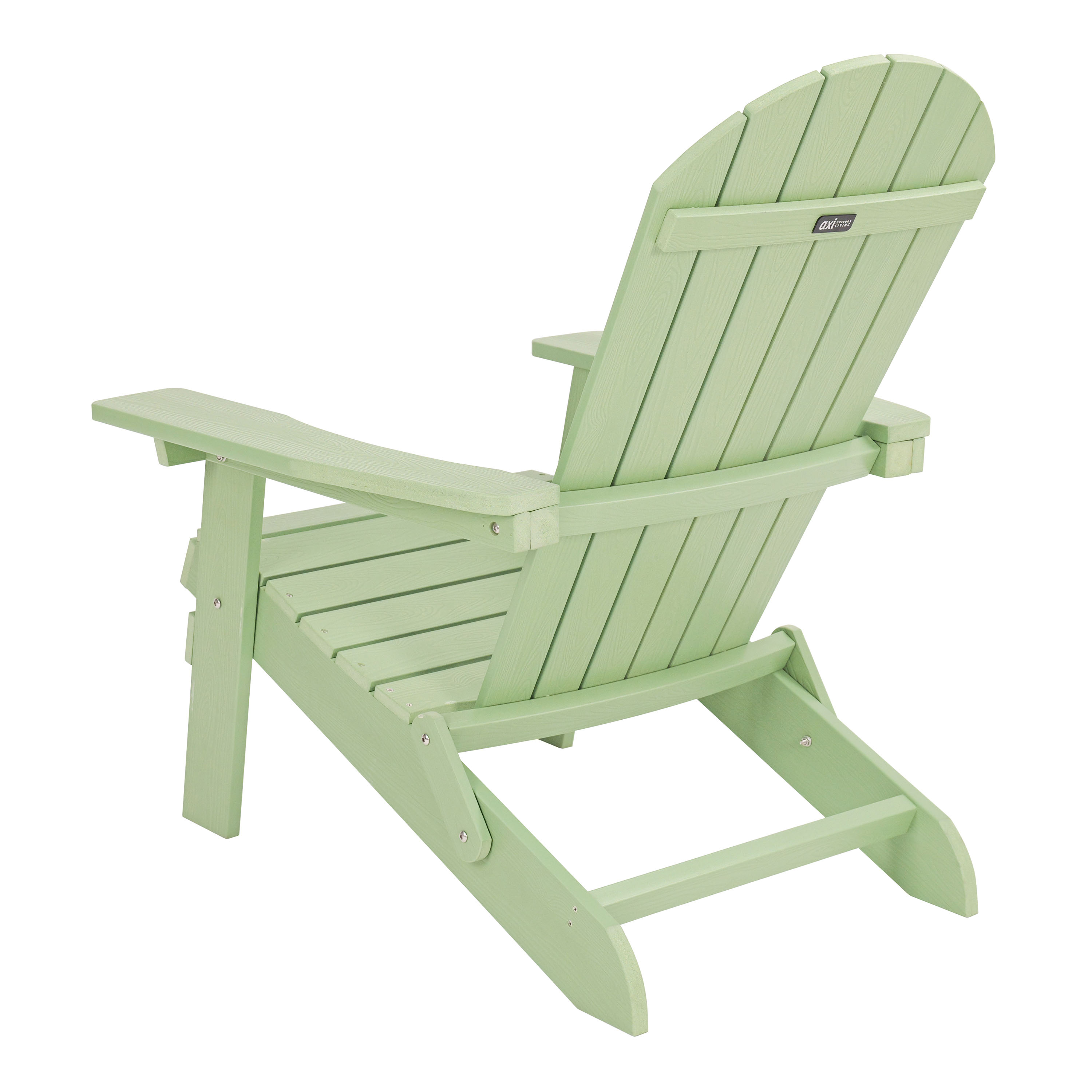 AXI Claire Folding Adirondack Chair Plastic Pastel Green